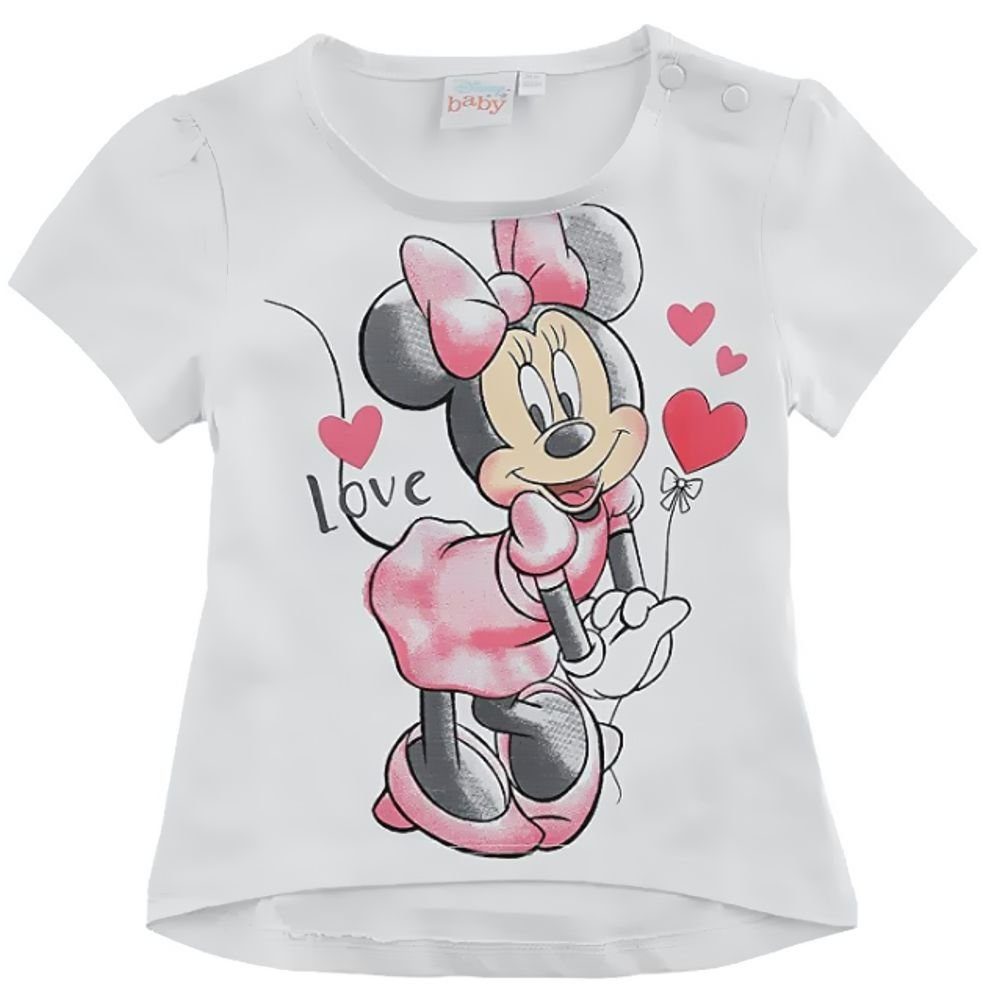 Disney Baby T-Shirt & Bermudas Minnie Mouse T-Shirt + Hose Set Mädchen Baby Set Mini Maus Gr.62 68 80 86 92 Kinder 3 6 9 12 18 24 Monate