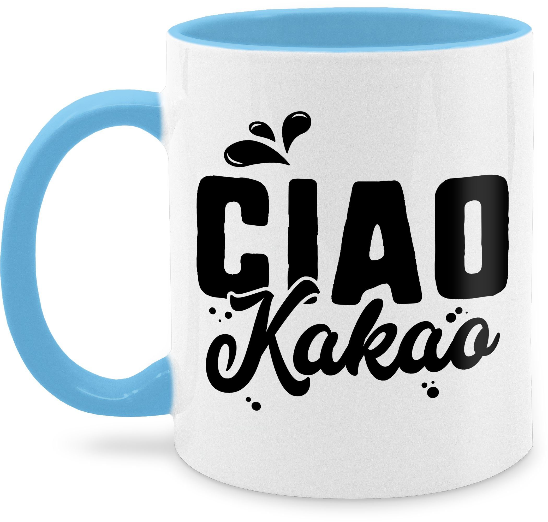 Shirtracer Tasse »Ciao Kakao Kaffeetasse mit Spruch Tasse