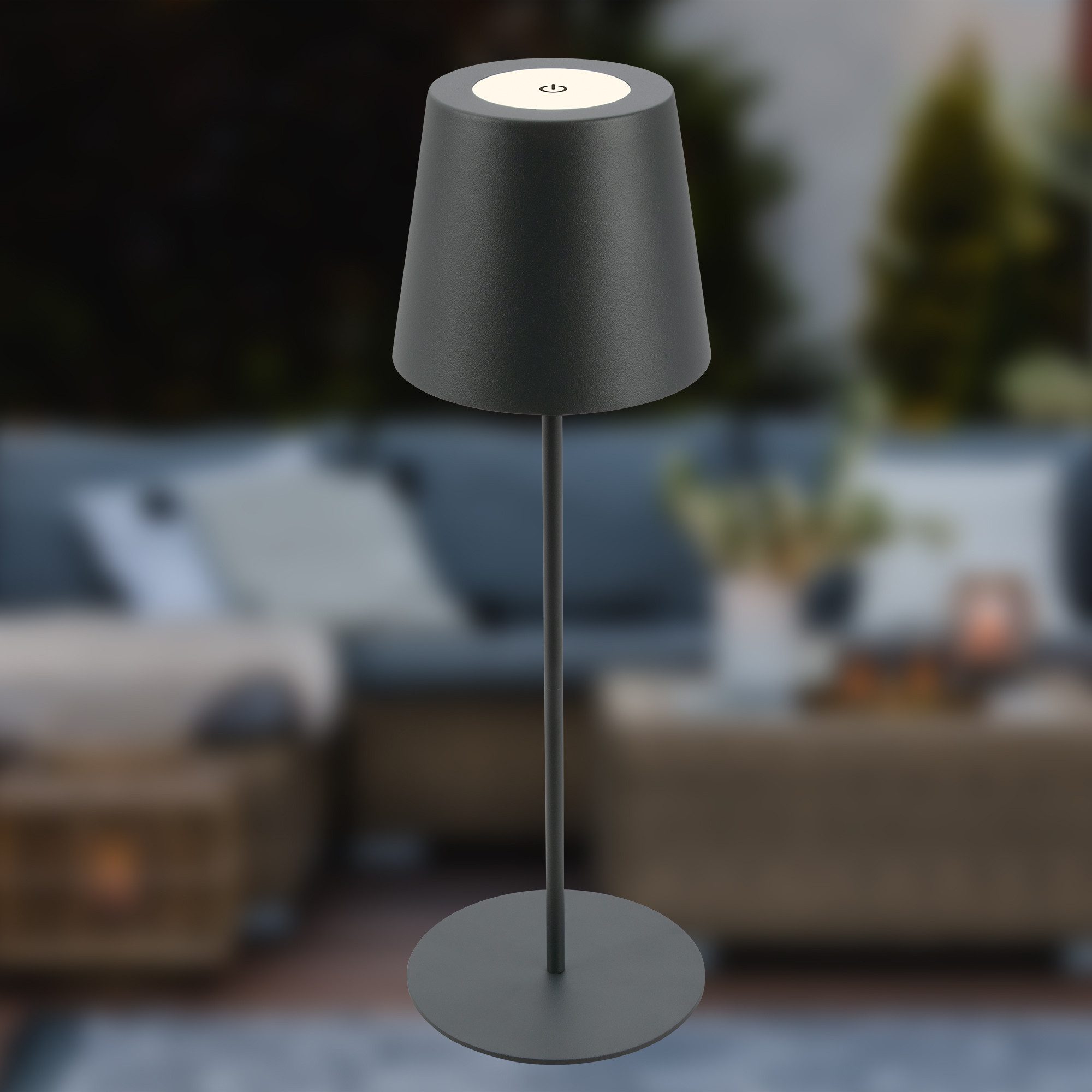 Briloner Leuchten LED Außen-Tischleuchte Coloris, LED fest integriert