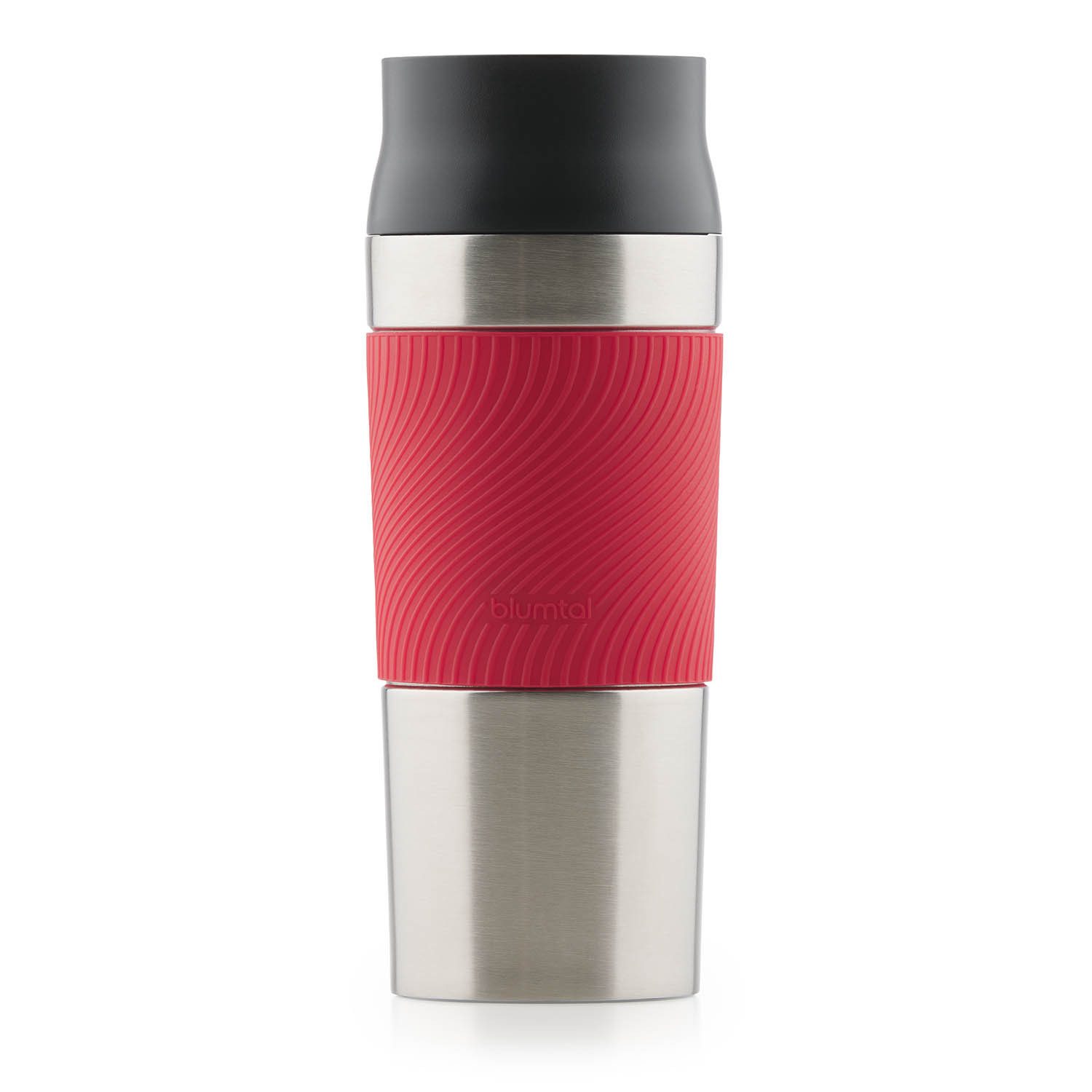 Blumtal Isolierflasche Thermobecher Classic aus Edelstahl - auslaufsicher Becher to go, hält 4h heiß/ 8h kalt, 360° Trinköffnung, Easy Quick-Press-Verschluss