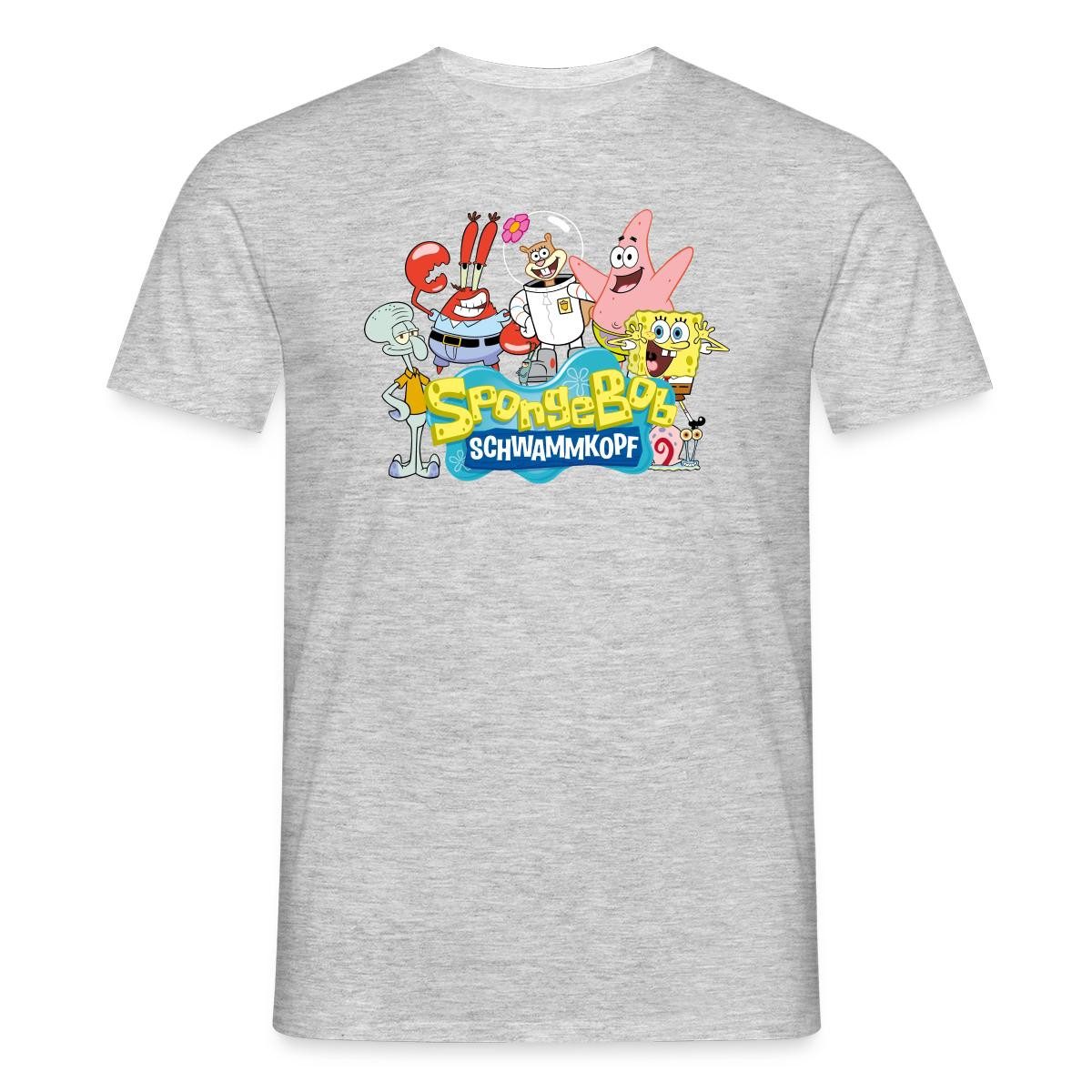 T-Shirt SpongeBob Schwammkopf Logo Patrick Thaddäus Krabs Männer T-Shirt