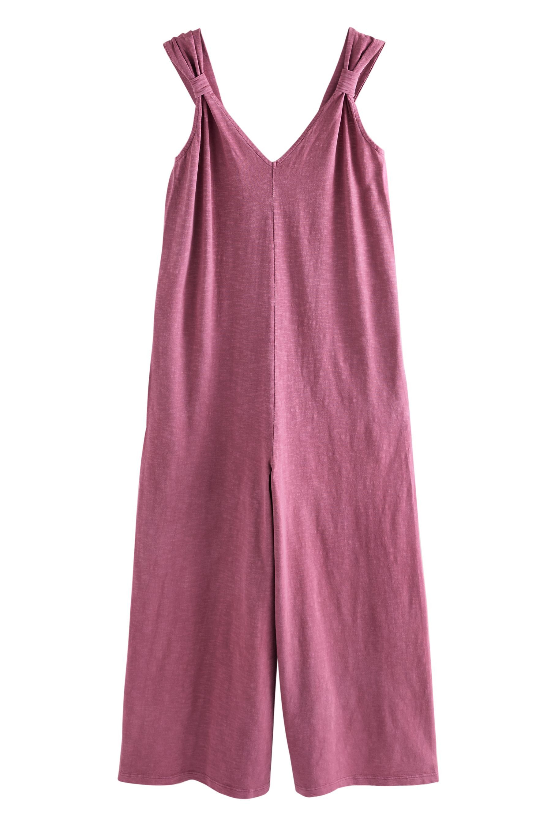 Next Jumpsuit Jumpsuit V-Ausschnitt, weites Bein 100 % Baumwolle (1-tlg) günstig online kaufen