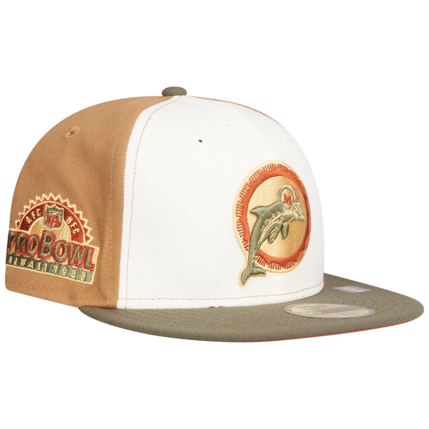 New Era Fitted Cap 59Fifty Dolphins Throwback Miami