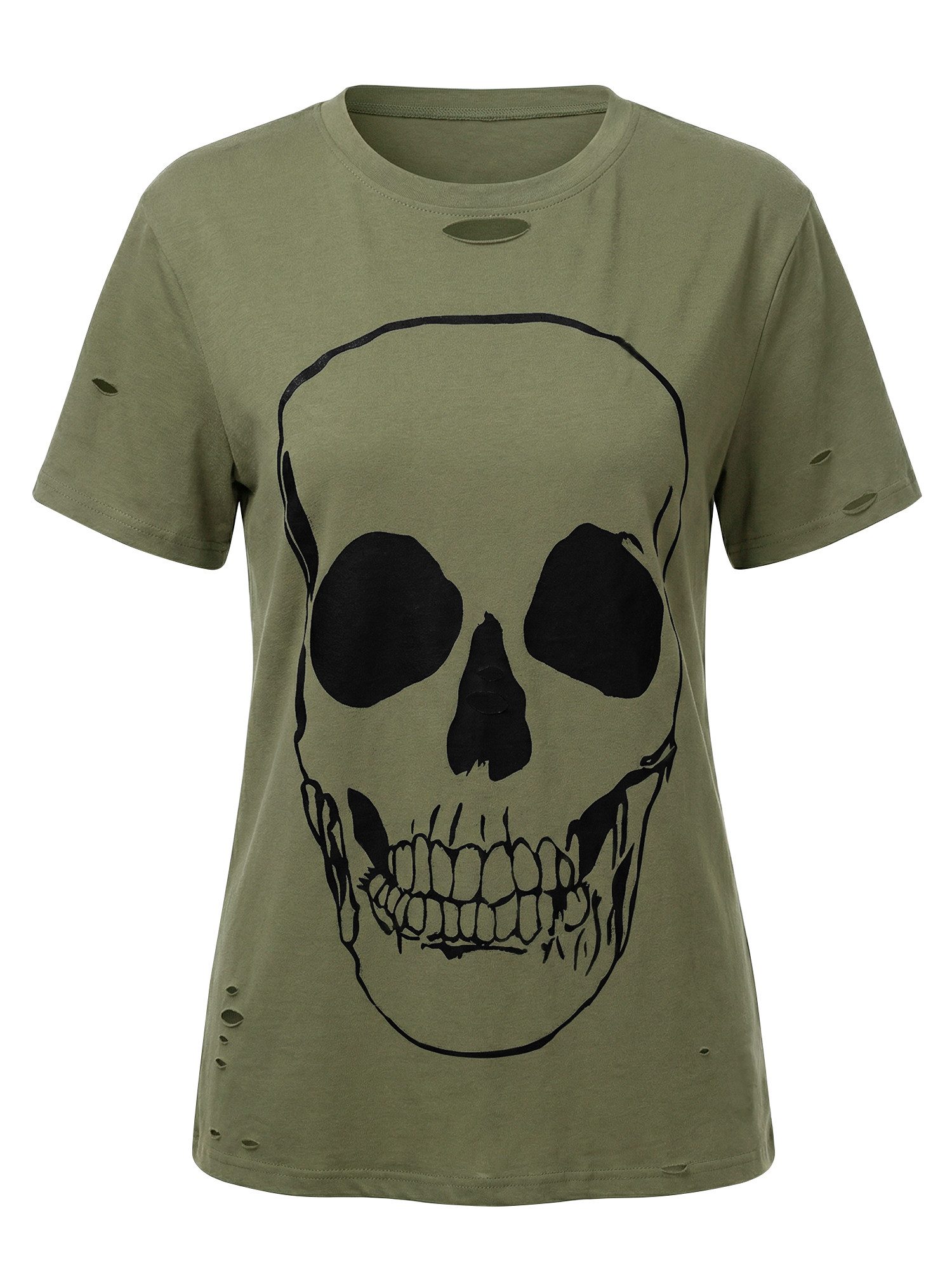 Imily Bela T-Shirt Damen Locker Sitzendes Freizeittop (Packung, 1-tlg., 1per-Pack) mit Rundhalsausschnitt