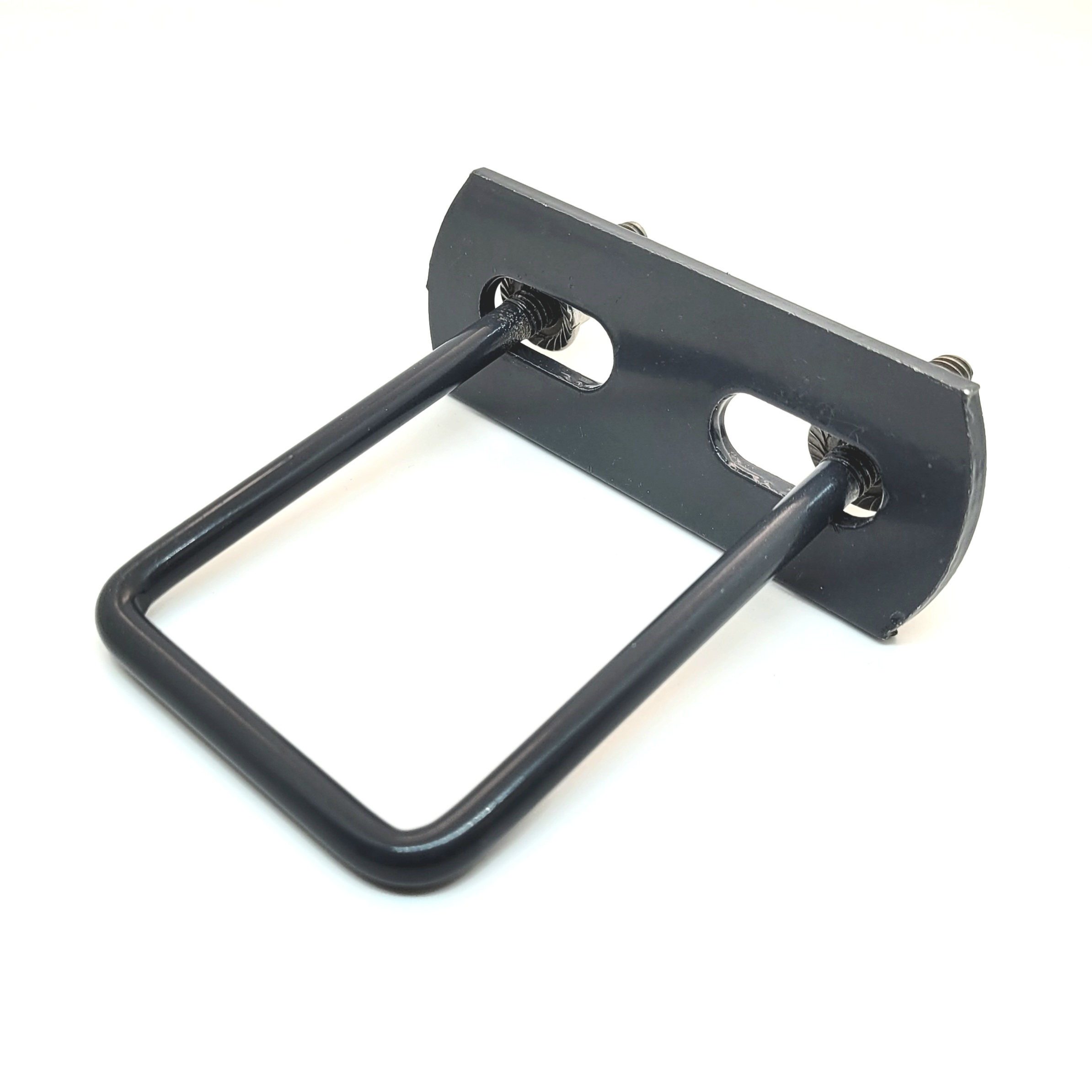 Zaunbauschrauben24 Doppelstabmattenzaun 10x U-Bügel in Zaunfarbe für Doppelstabmatten Pfosten 40x60, (10 Stück, Zaunzubehör), Stabil, Wetterfest