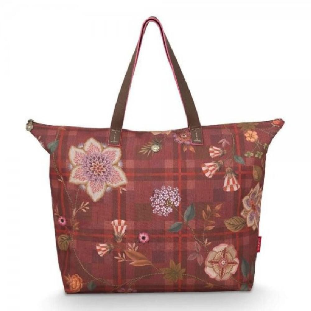 Reisetasche Tragetasche Tilda Flores Felices Red