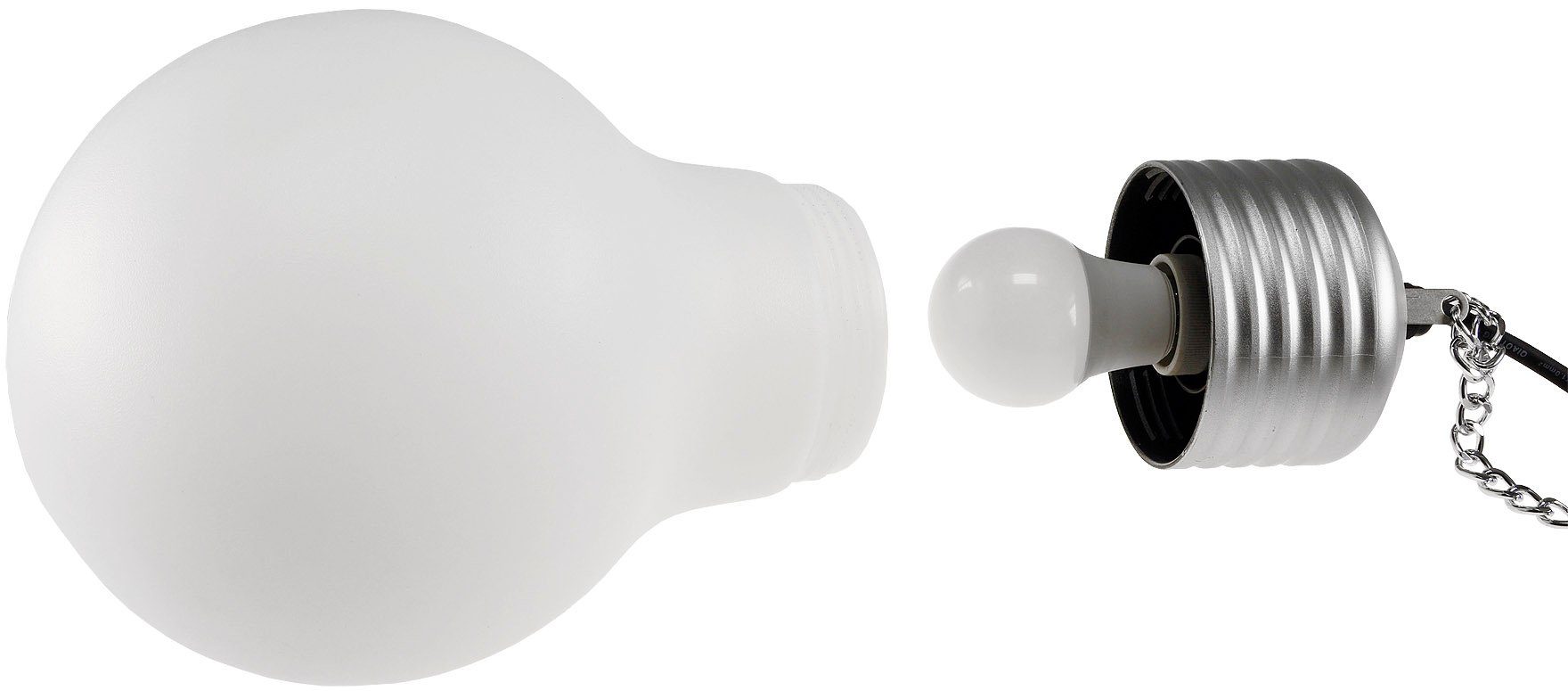 Glühbirne Design Hängeleuchte Pendelleuchte 230V ChiliTec Schutzkontaktstecker