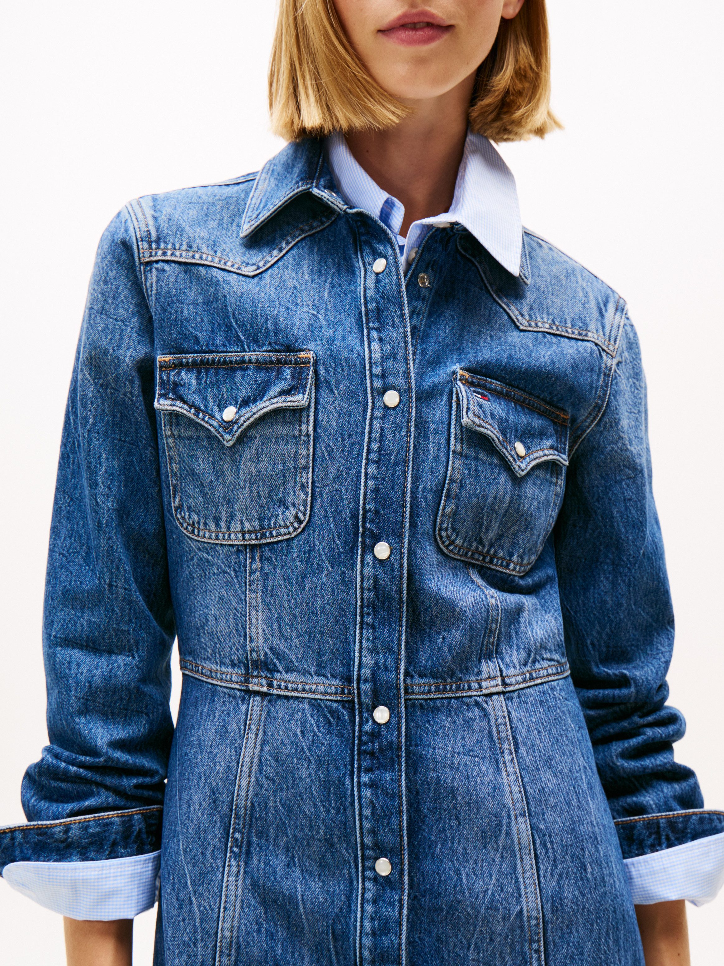 Tommy Jeans Jeanskleid WESTERN DENIM DRESS DI2057