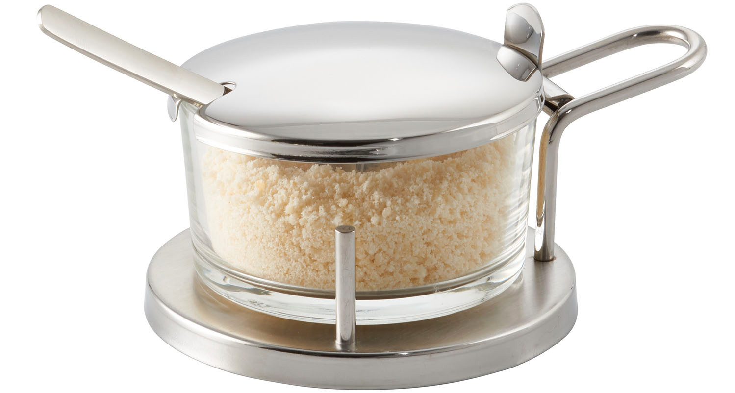 APS Menage Classic, für Parmesan, Edelstahl/Glas