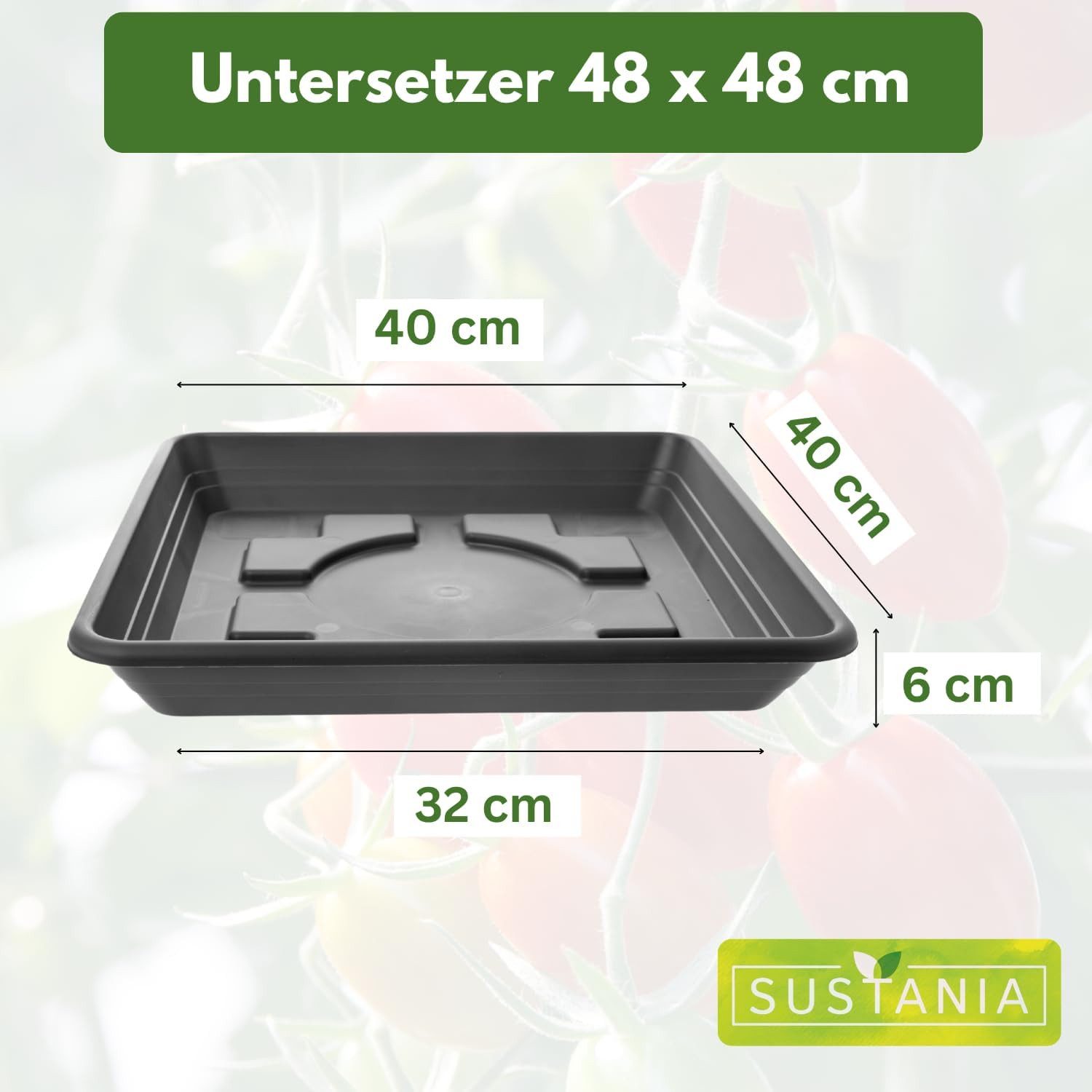 Centi Blumentopfuntersetzer LARA Untersetzer 40x40, für Pflanzkübel günstig online kaufen