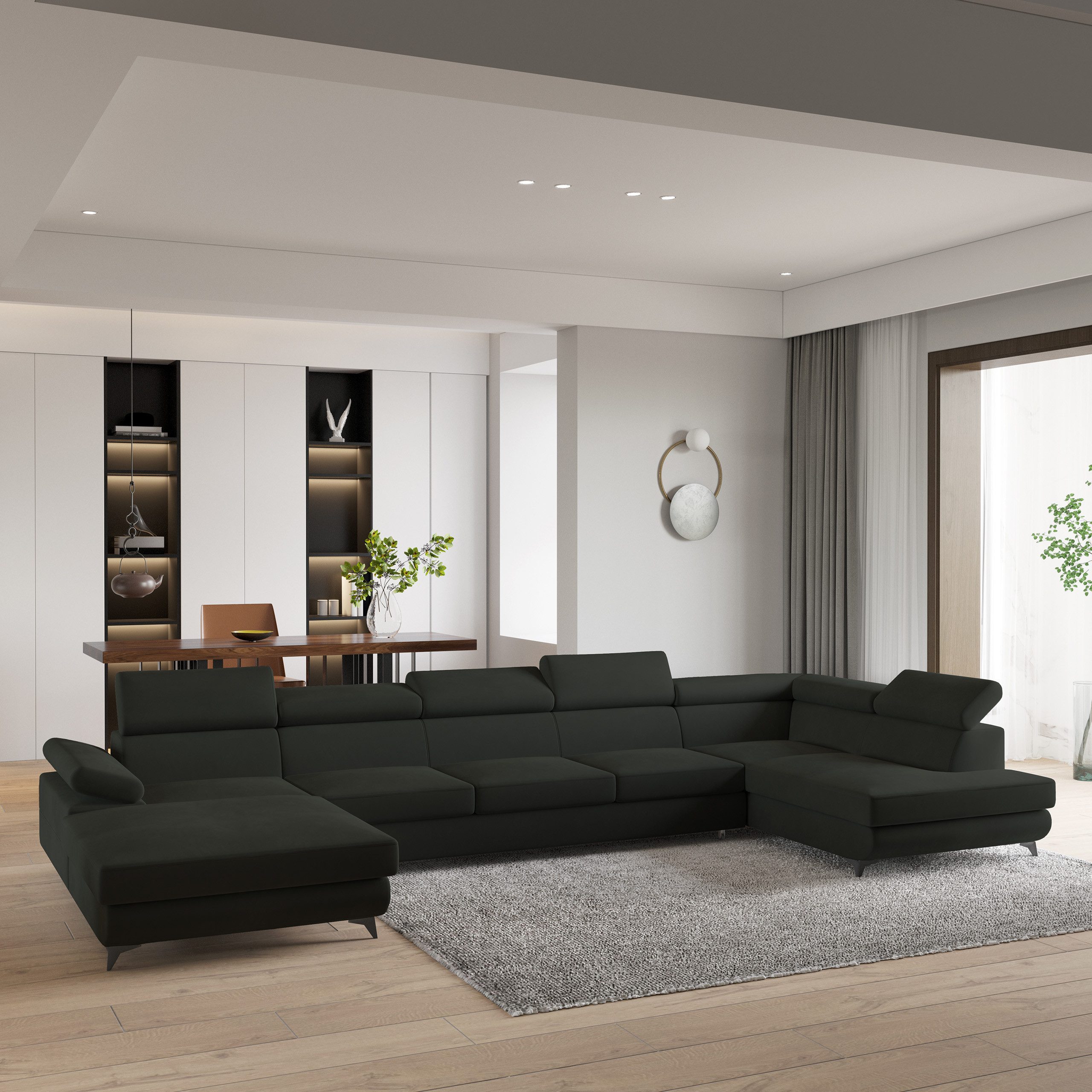 Masseno Ecksofa MONTIVA mit Schlaffunktion U-Form, günstig online kaufen