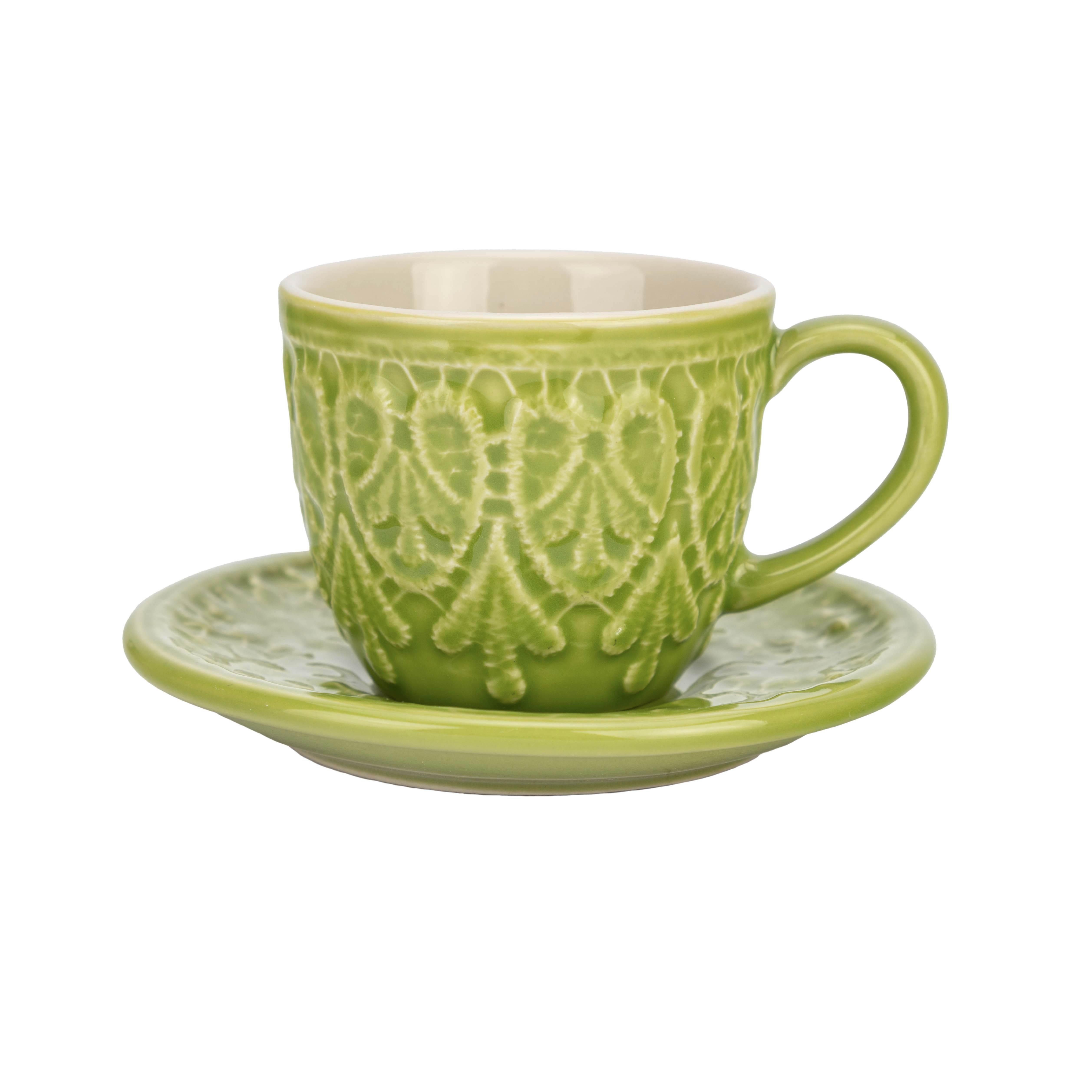 El Puente Espressotasse Espressotasse mit Untertasse "Bloom", Handmade, Keramik, Handmade