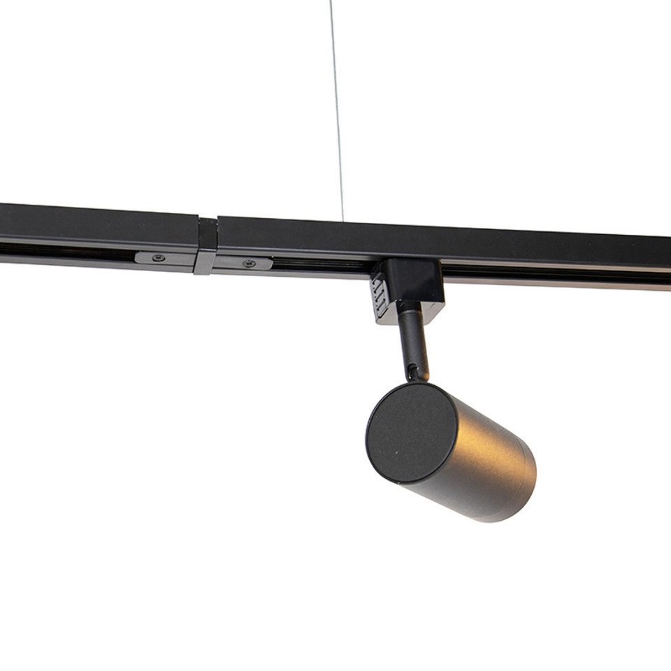 Qazqa Schienensystem-Sets Jeana, 193 cm, (1-tlg), GU10, Schwarz, Modern, St günstig online kaufen