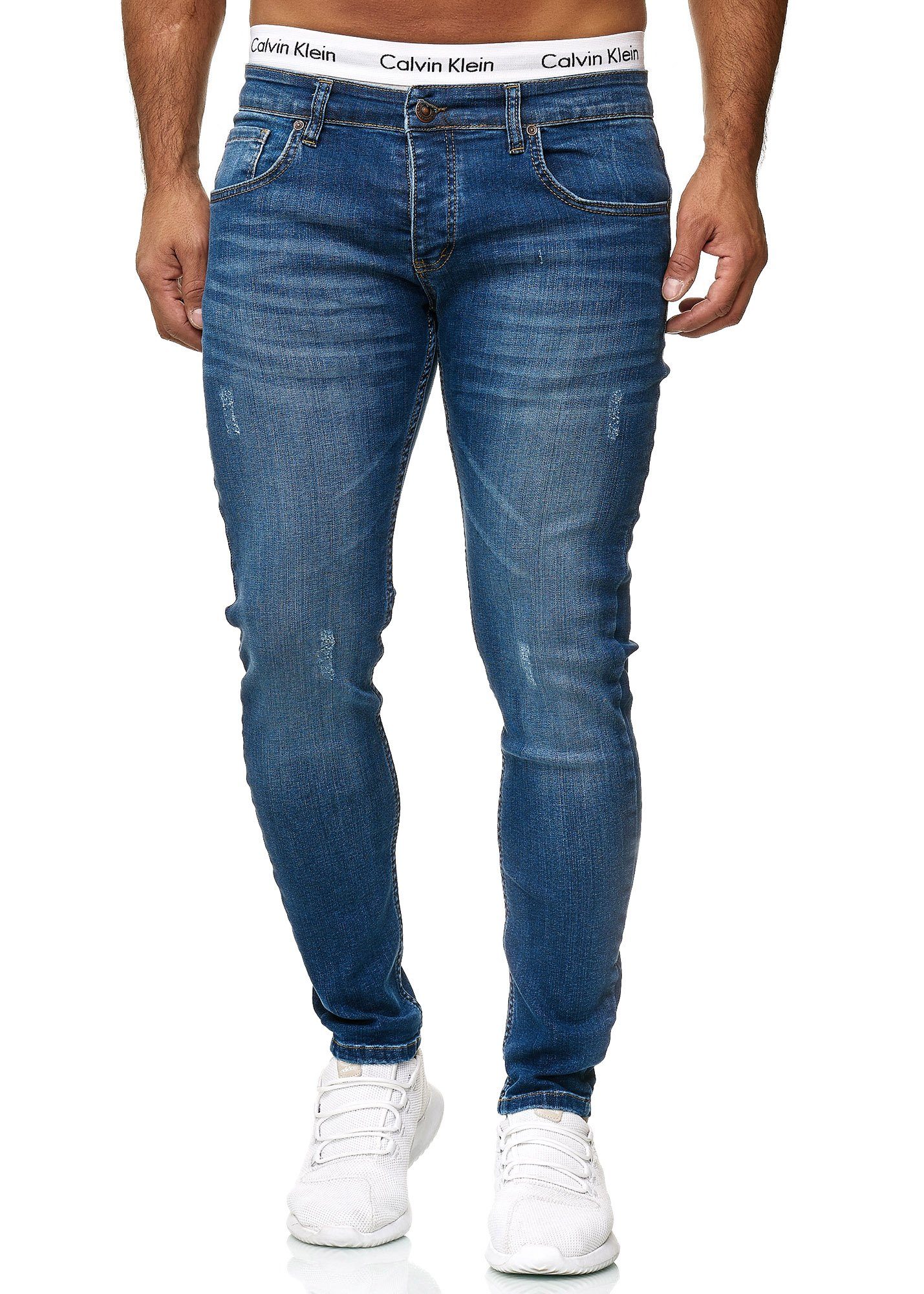 Designerjeans Straight-Jeans (Jeanshose 600JS Light Bootcut, Used Blue 614 OneRedox Business 1-tlg) Casual Freizeit