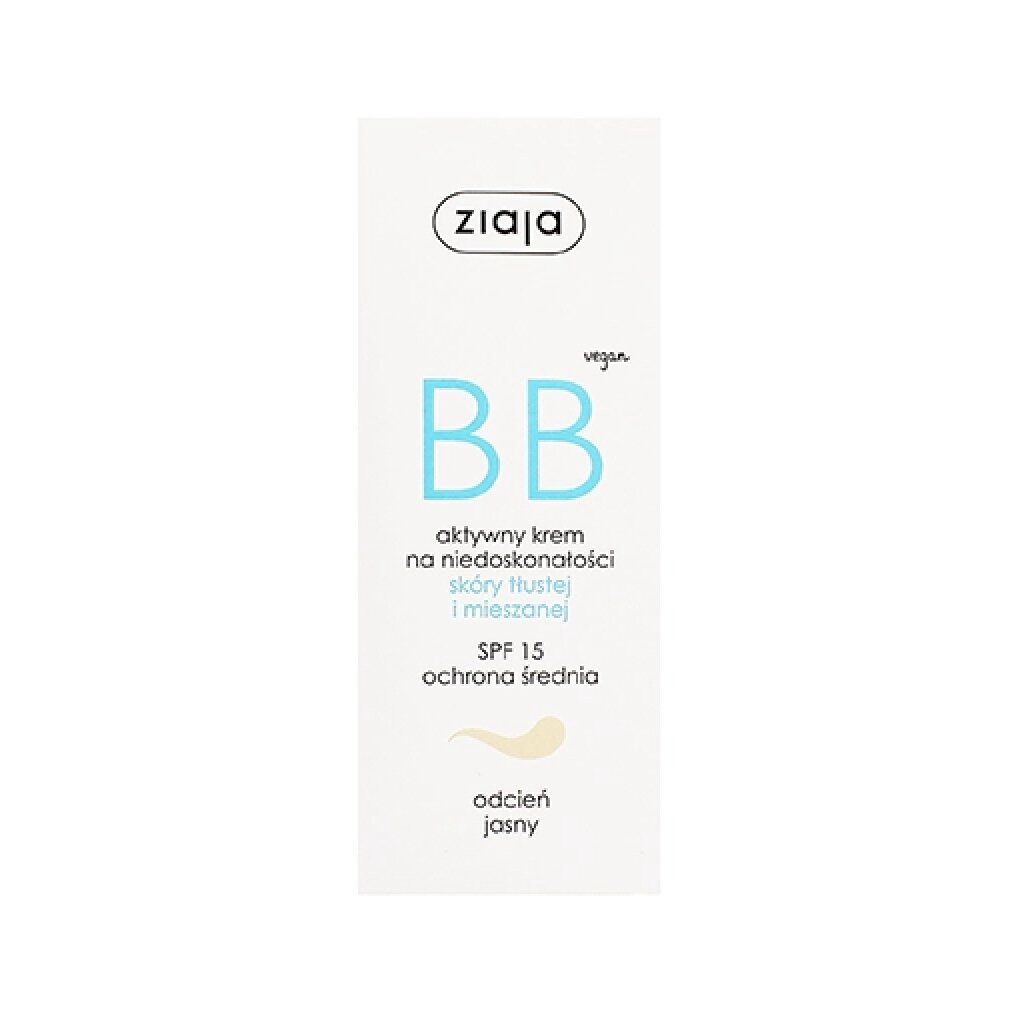 Ziaja Getönte Gesichtscreme BB Cream Oily and Mixed Haut Light50ml SPF15 BB Cream for Women