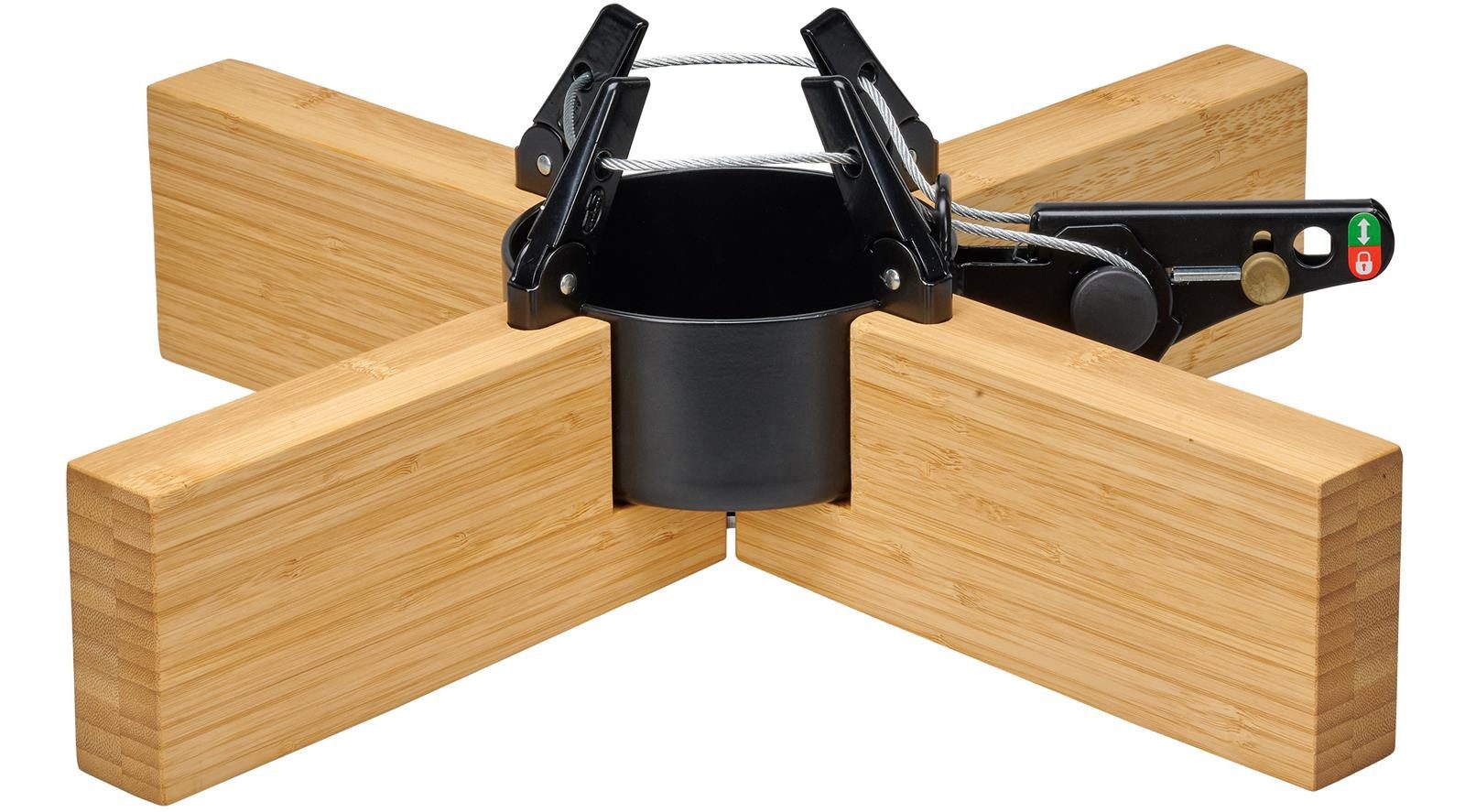 Krinner Christbaumständer KRINNER Kopenhagen Bambus (1-tlg), Original-Rundum-Einseil-Technik