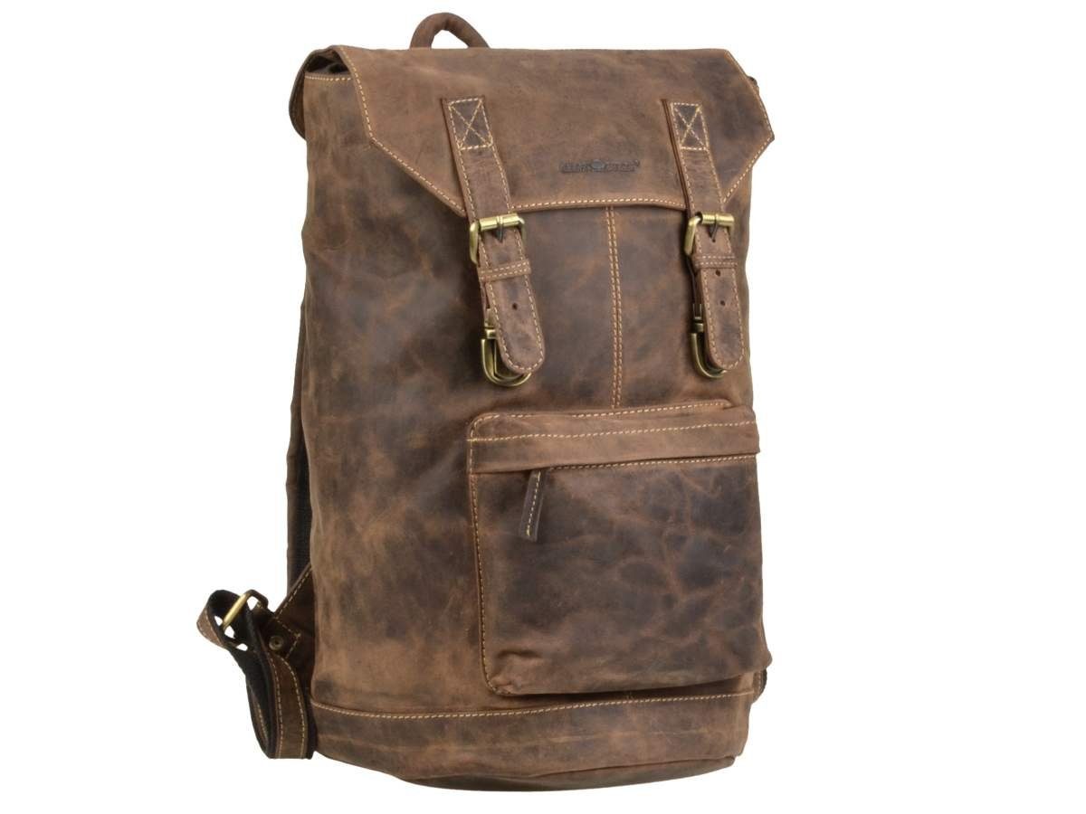 Greenburry Notebookrucksack Vintage, Rucksack, DayPack, BackPack, Leder