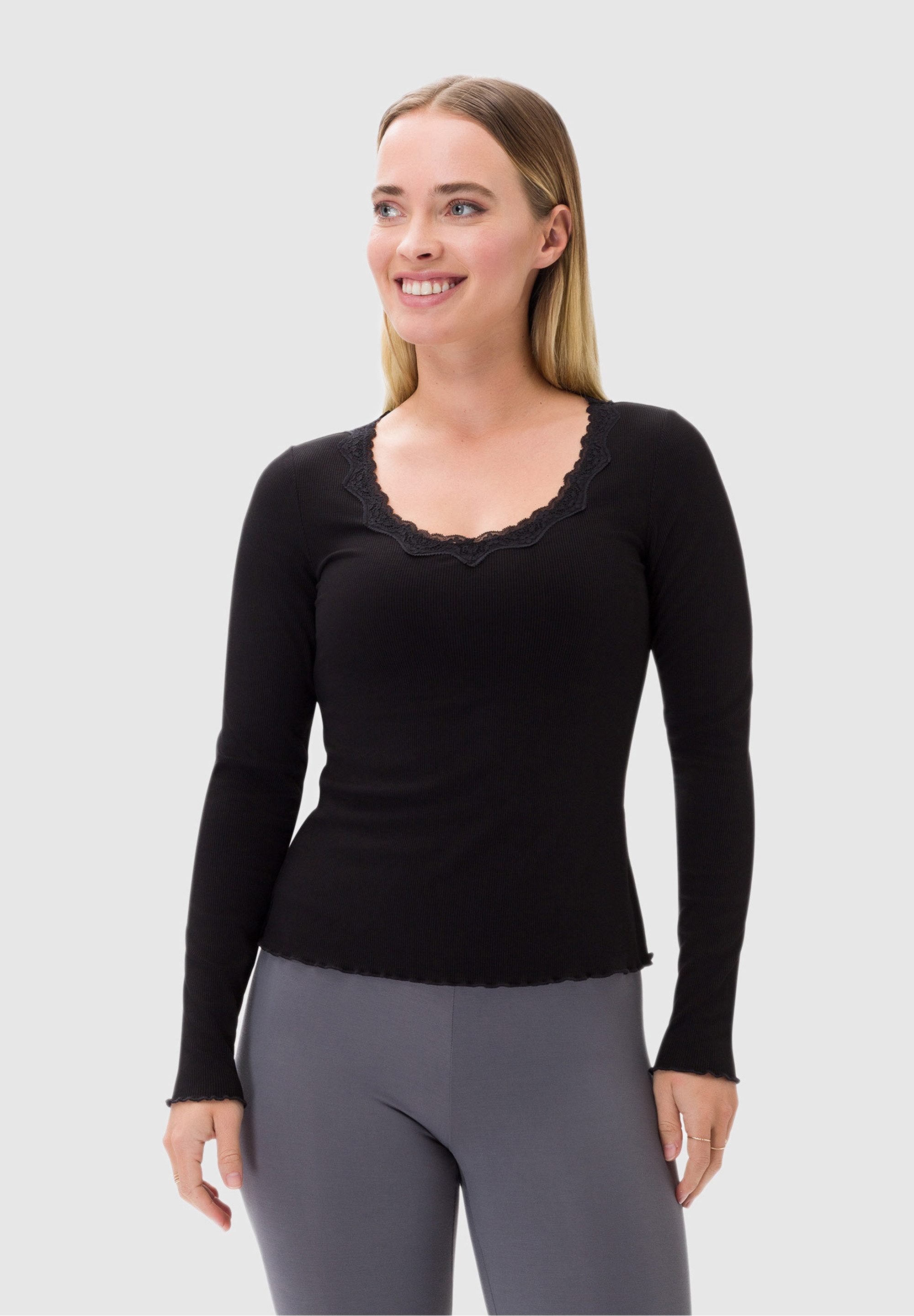 Les Lunes Langarmhemd Maala feminines Design, günstig online kaufen