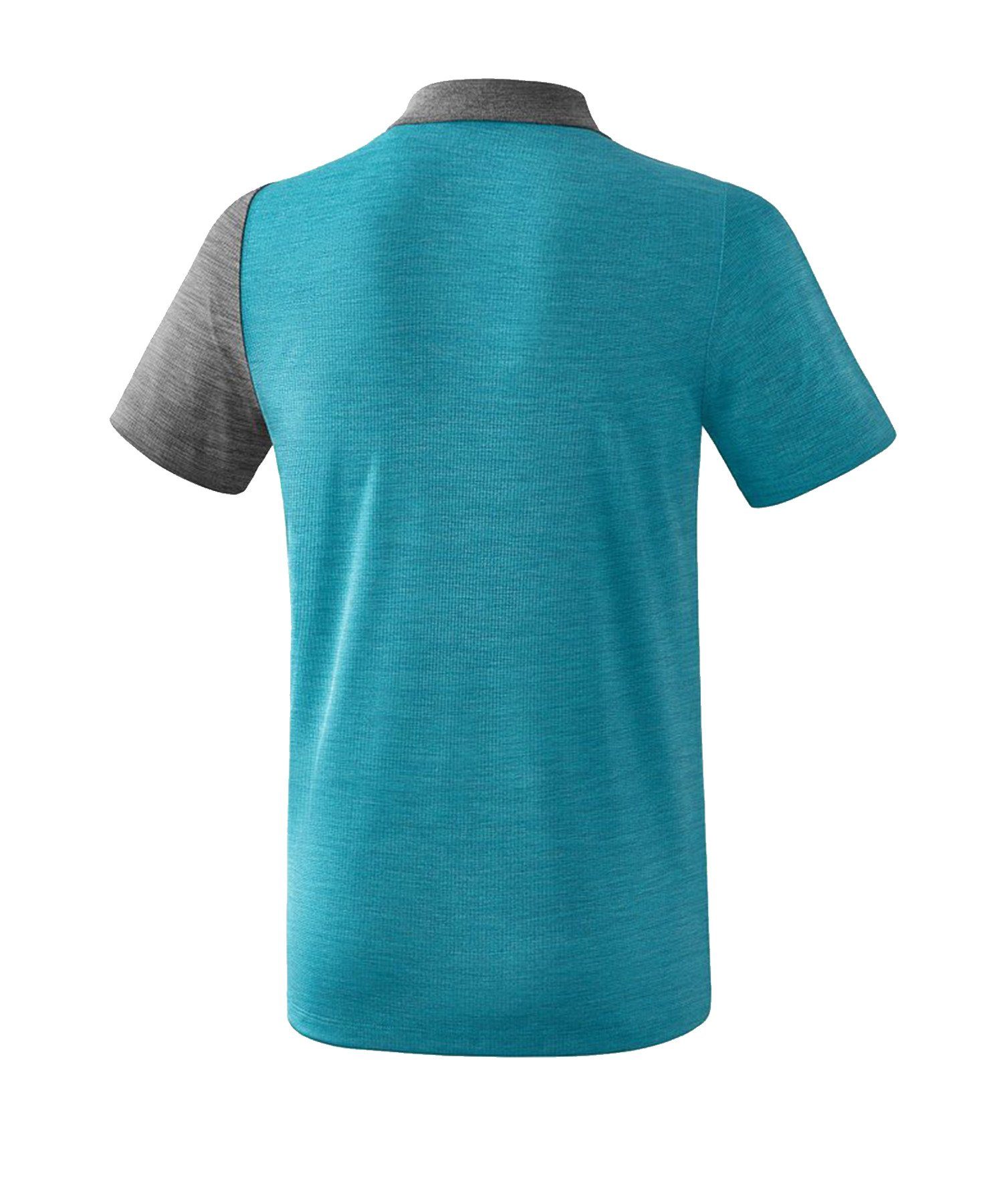default Poloshirt Erima BlauGrauWeiss 5-C T-Shirt