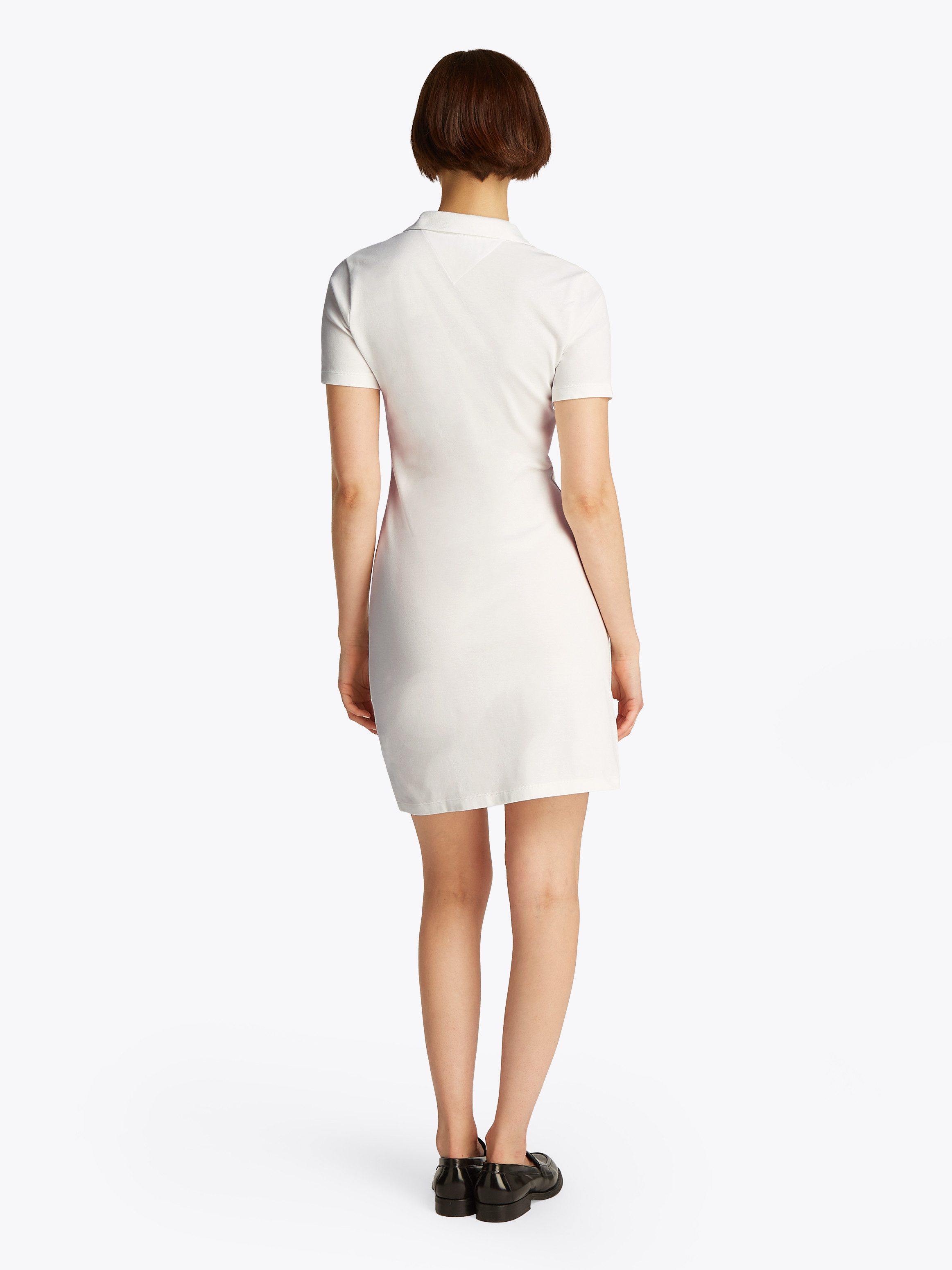 Tommy Hilfiger Polokleid SLIM OPEN NK POLO DRESS SS mit gestickter Tommy Hi günstig online kaufen