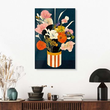 Posterlounge Acrylglasbild treechild, Blumen in der Nacht, Illustration