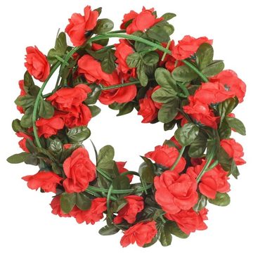 vidaXL Girlanden Künstliche Blumengirlanden 6 Stk Rot 240 cm