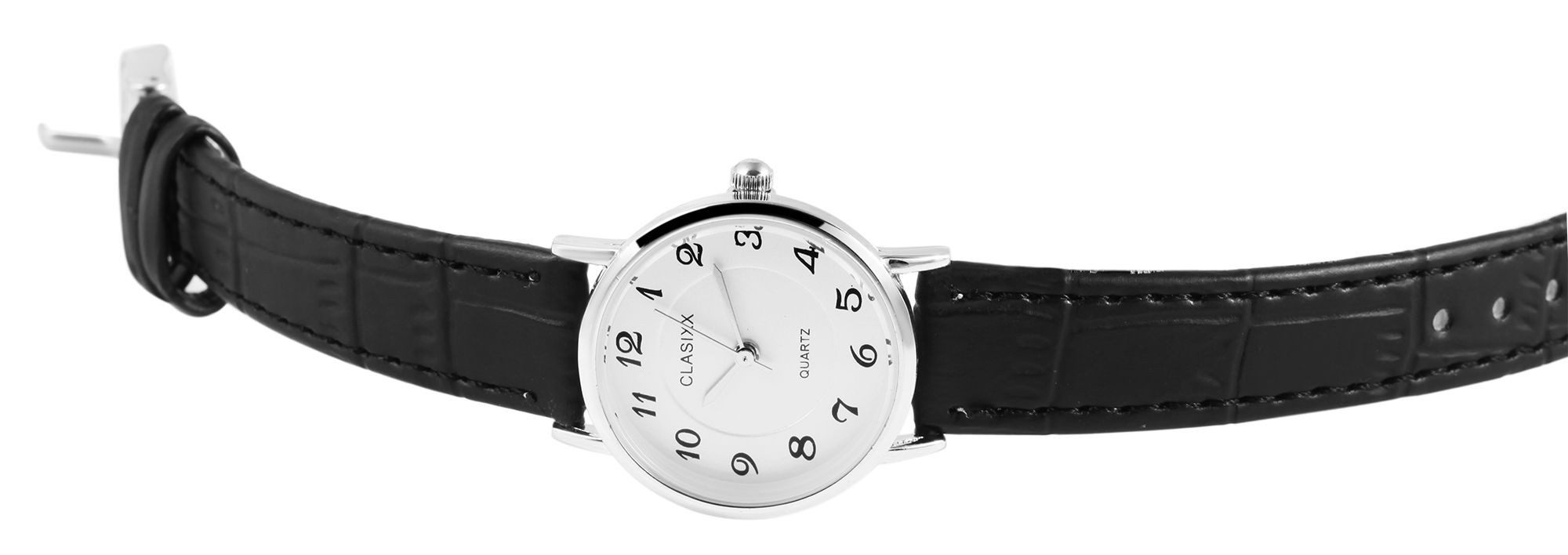 Clasixx Quarzuhr CX0026 klassischLederimitationsarmband, D: 27 mm, Damenuhr günstig online kaufen