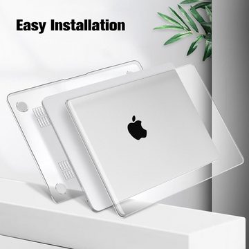 Fintie Laptop-Hülle Hülle Kompatibel mit MacBook Air M2 Chip 13,6 (2022 Freisetzung) A2681, Ultradünne Hartschale Schutzhülle Snap Case Kompatibel mit MacBook Air 13.6 Zoll Retina