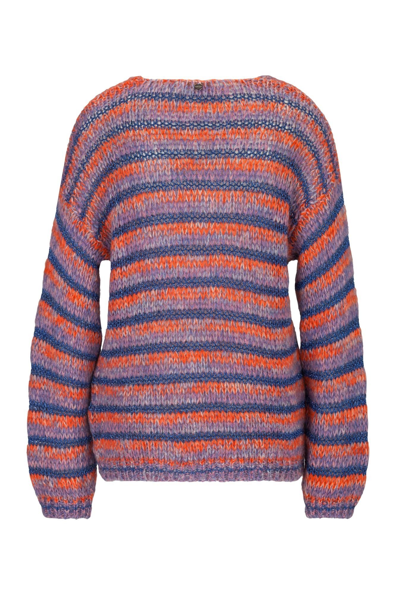RICHROYAL Strickpullover V-Ausschnitt gestreift günstig online kaufen