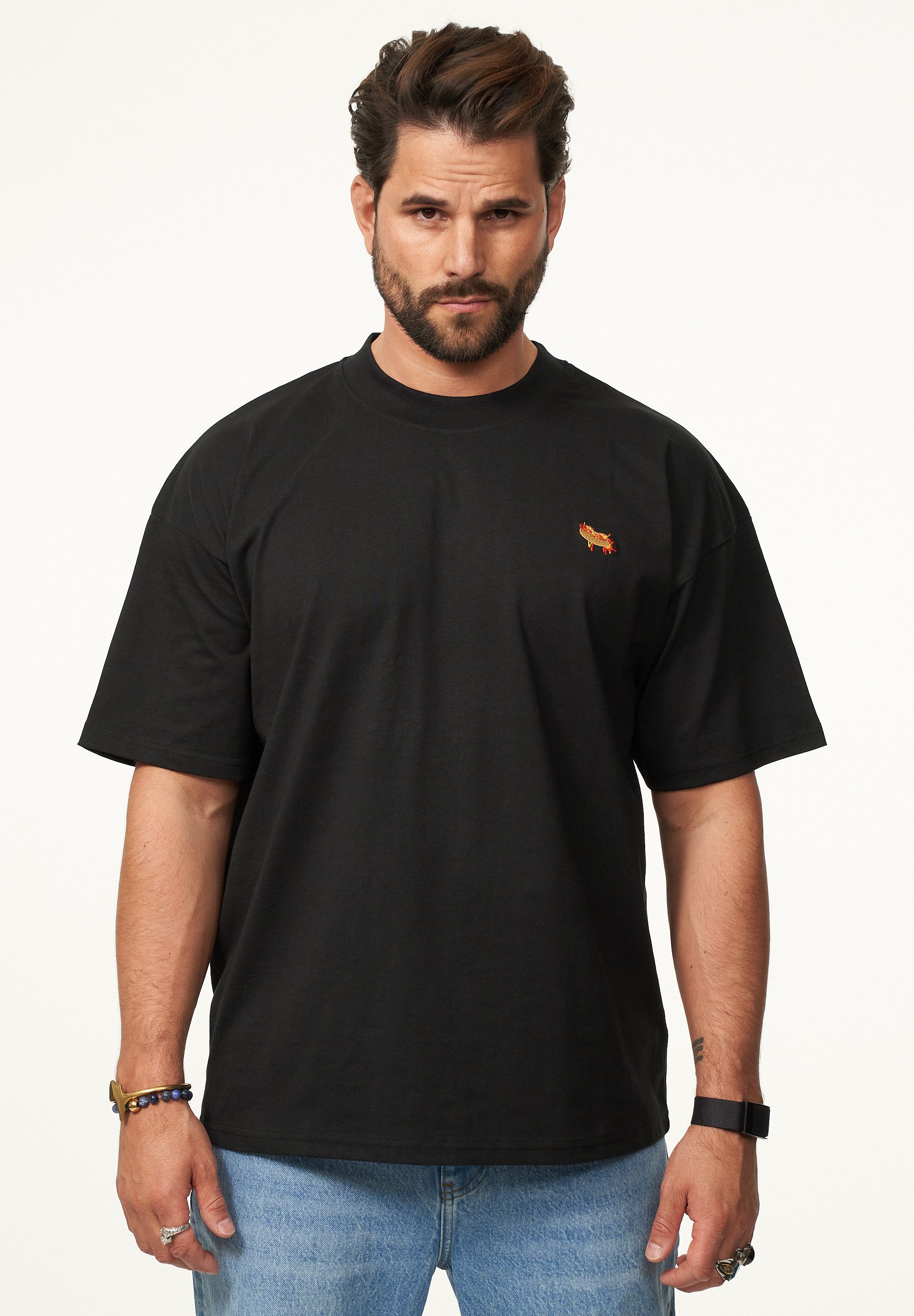 SOULSTAR T-Shirt mit Stickerei Herren Oversize-Fit günstig online kaufen