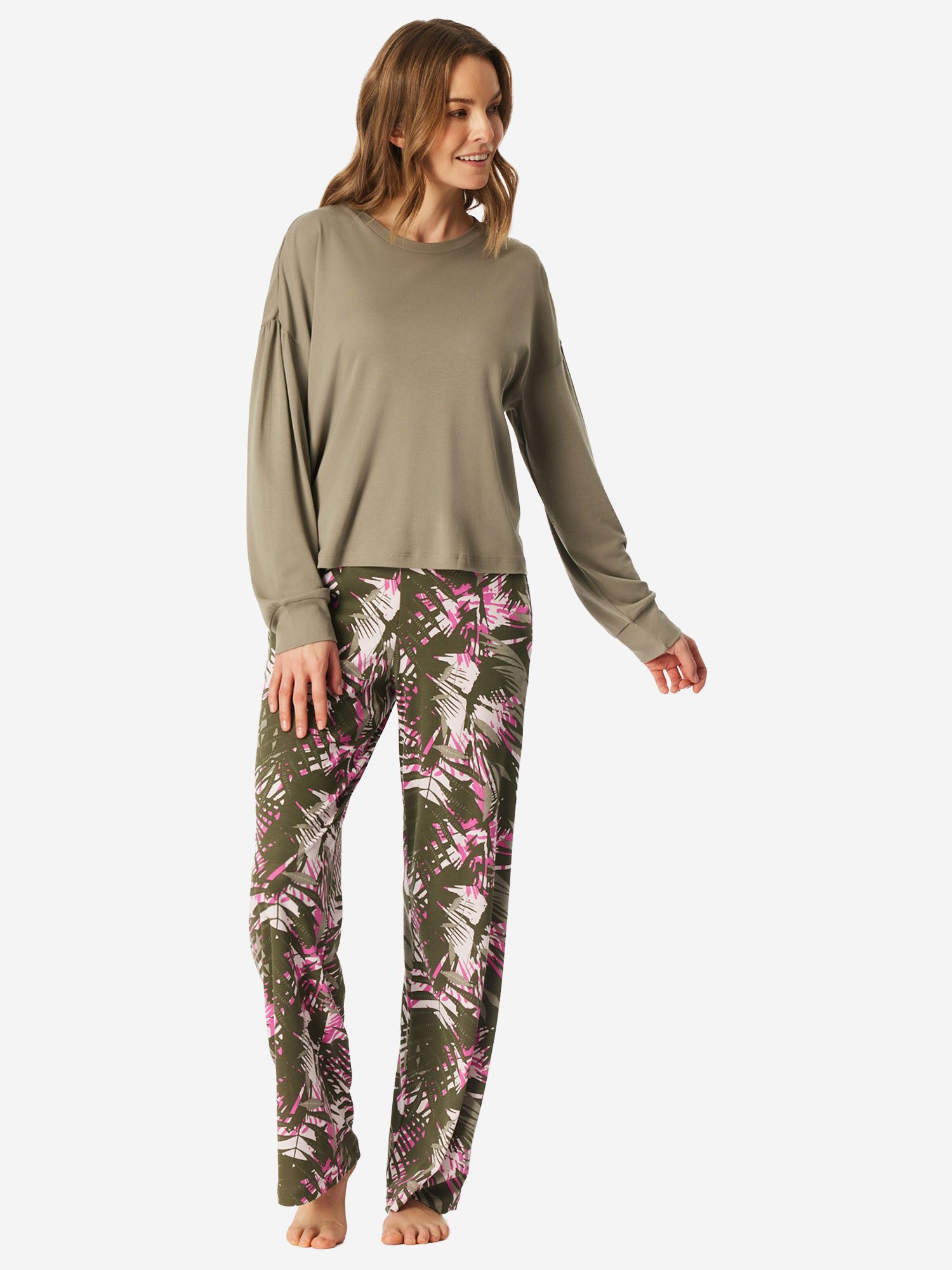Schiesser Pyjama Modern (2 tlg) Schlafanzug, Pyjama Set, Nachtwäsche