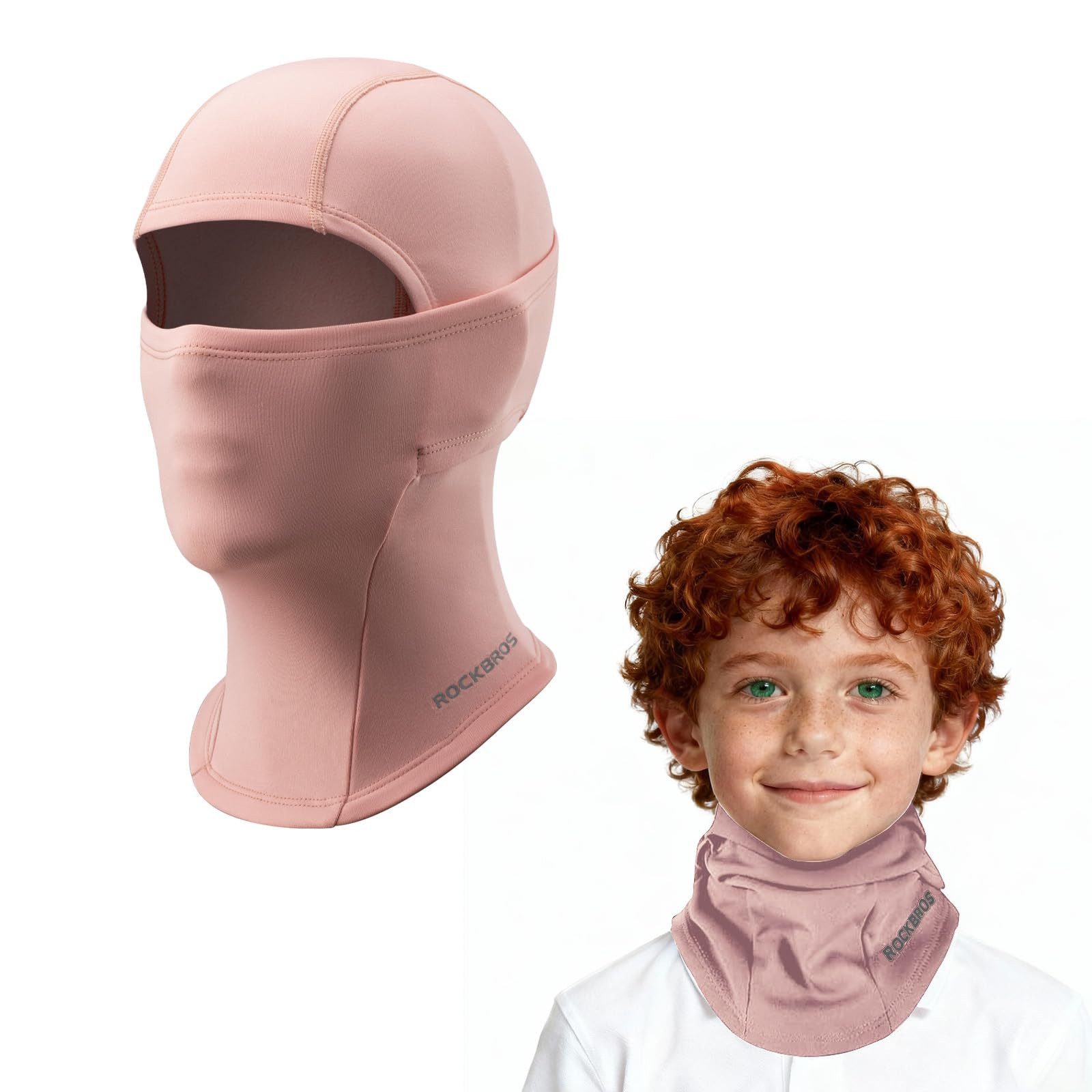 ROCKBROS Sturmhaube Winter Balaclava Warm Thermo Gesichtshaube Skimaske für Outdoor Sports Radfahren, Skifahren, Laufen Mädchen/Jungen