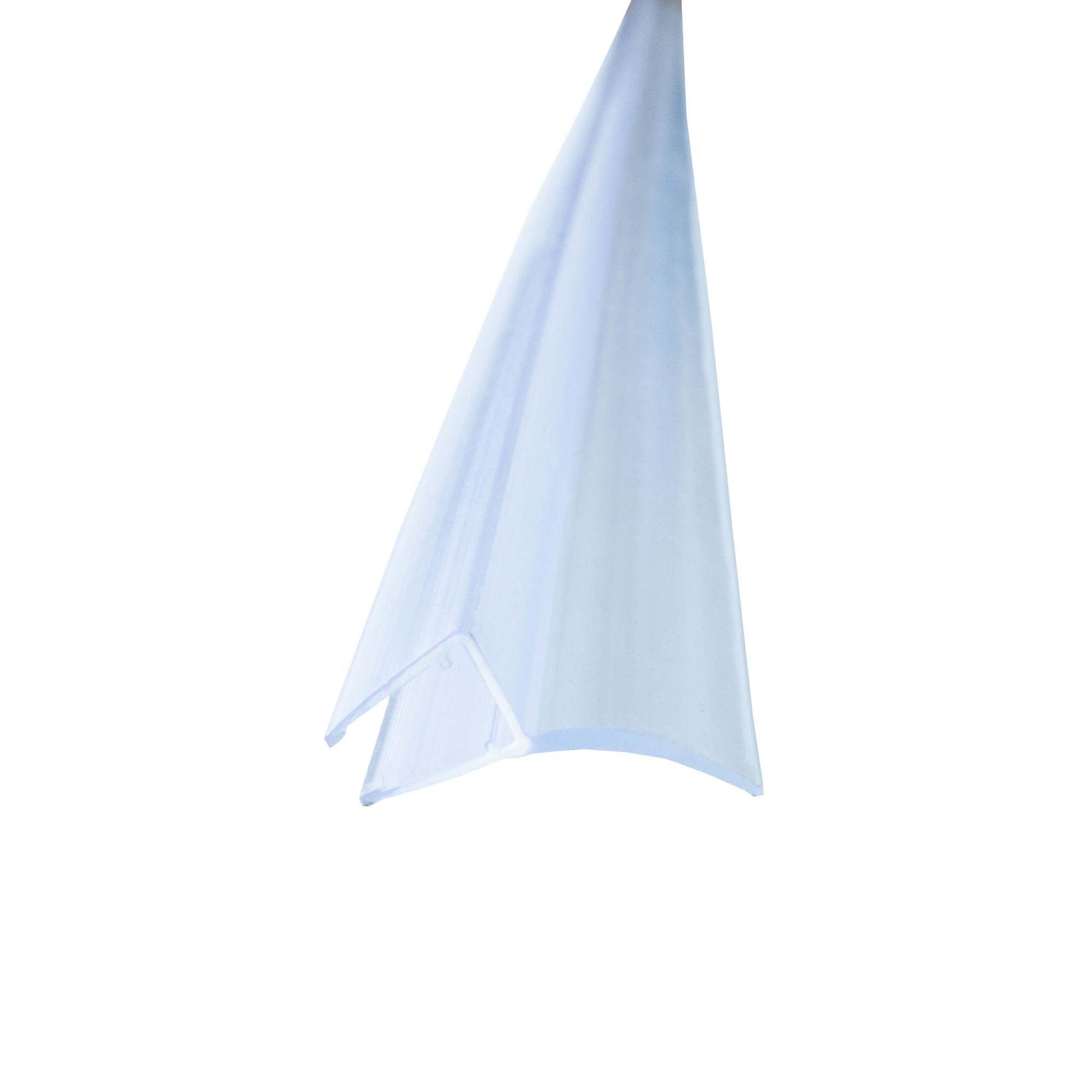 Bagnoxx Duschdichtung, L: 200 cm, (Duschdichtung Spaltdichtung, Abdichtung Dusche 200cm, 1-St), zwischen Duschwand und weiterem Glaselement, Duschlippe aus PVC