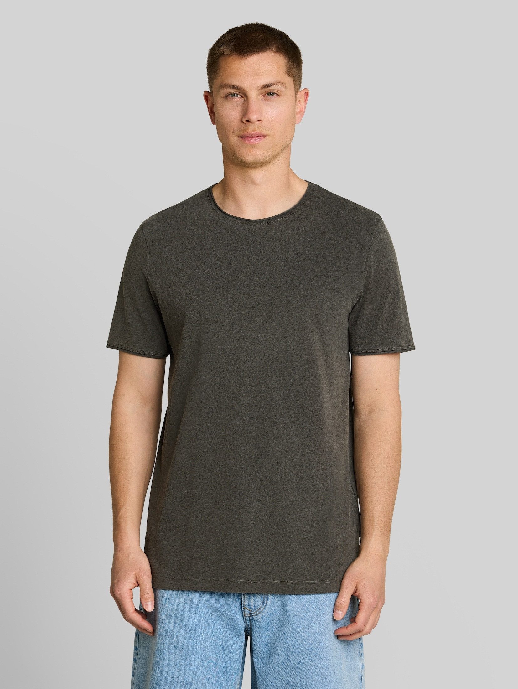 TOM TAILOR Denim T-Shirt T-Shirt T-Shirt im Used-Look