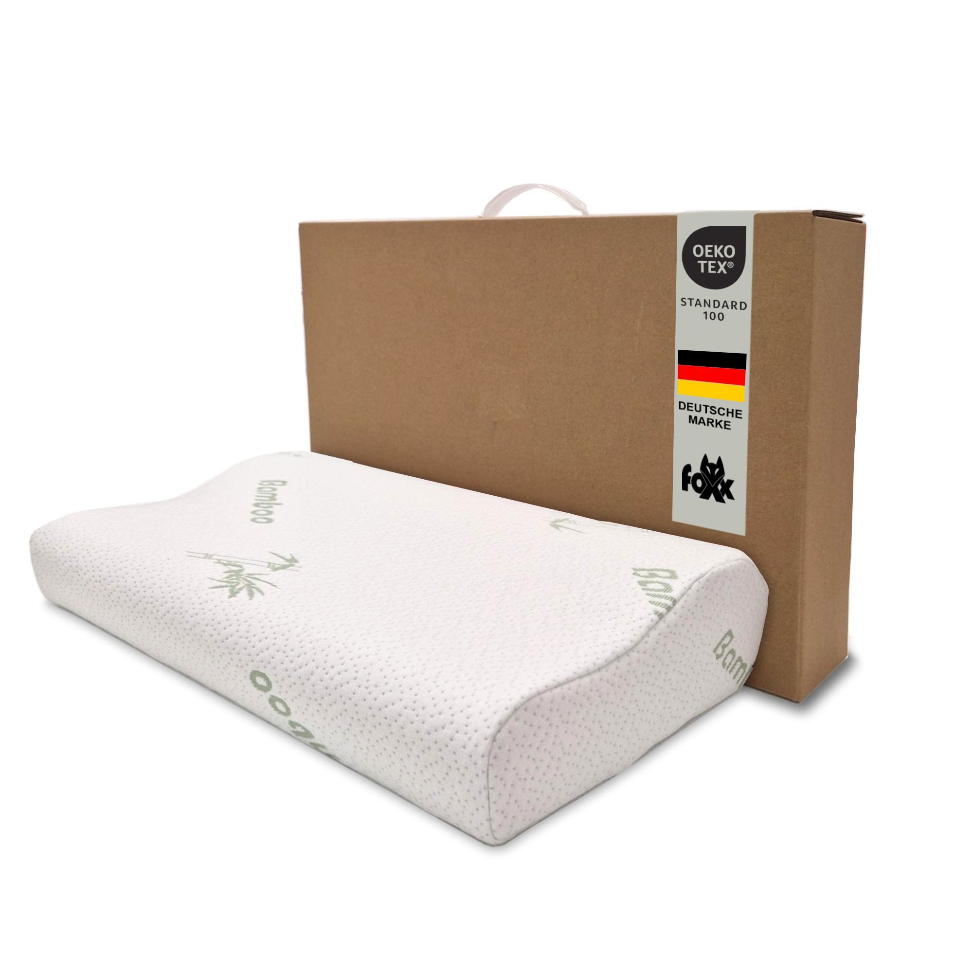 Foxx Nackenstützkissen Orthopädisches nackenfreundliches Bambus Visko Nacke günstig online kaufen