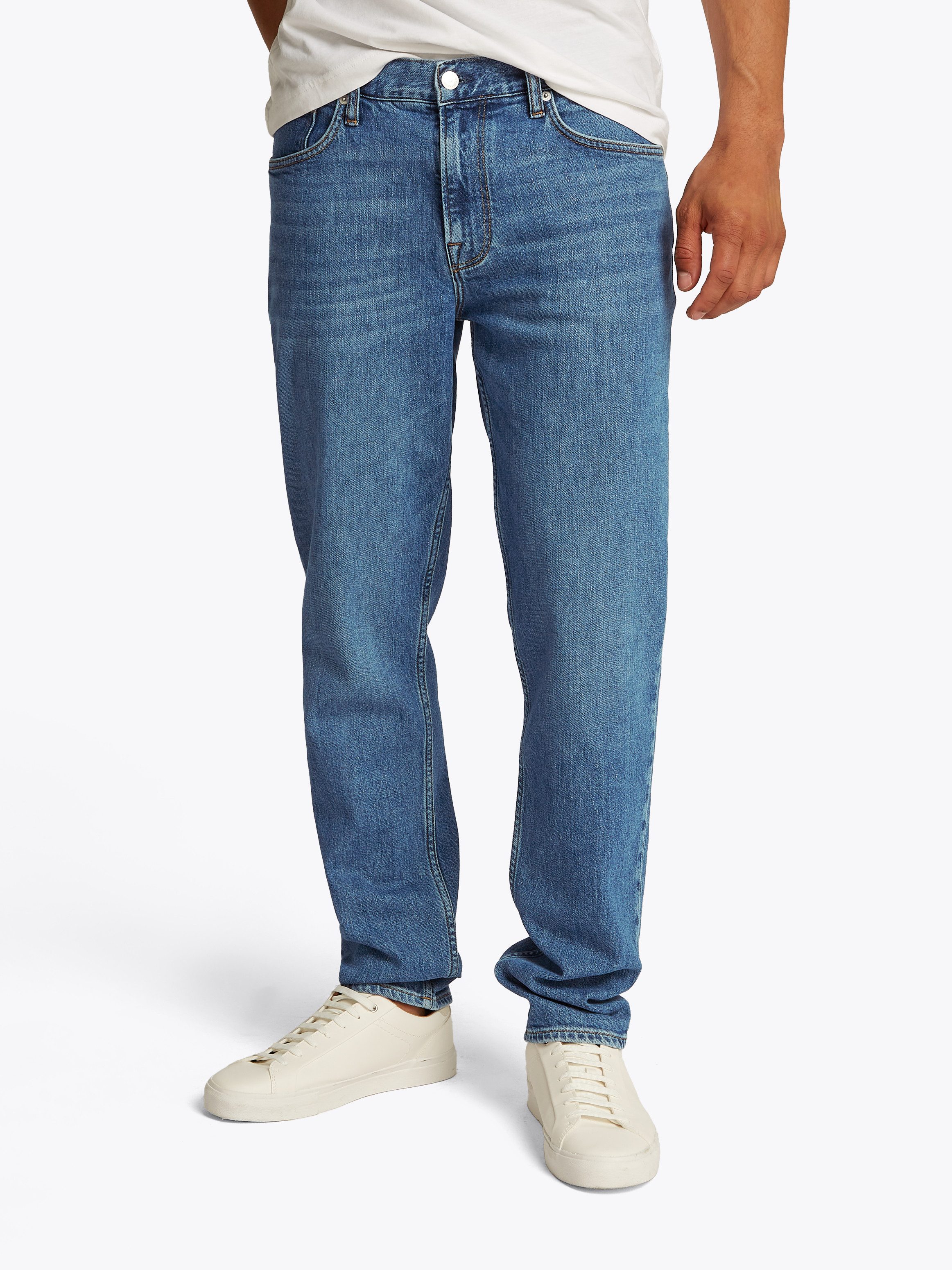 Tommy Hilfiger Tapered-fit-Jeans HARLEM Tapered Fit in grauer Waschung günstig online kaufen