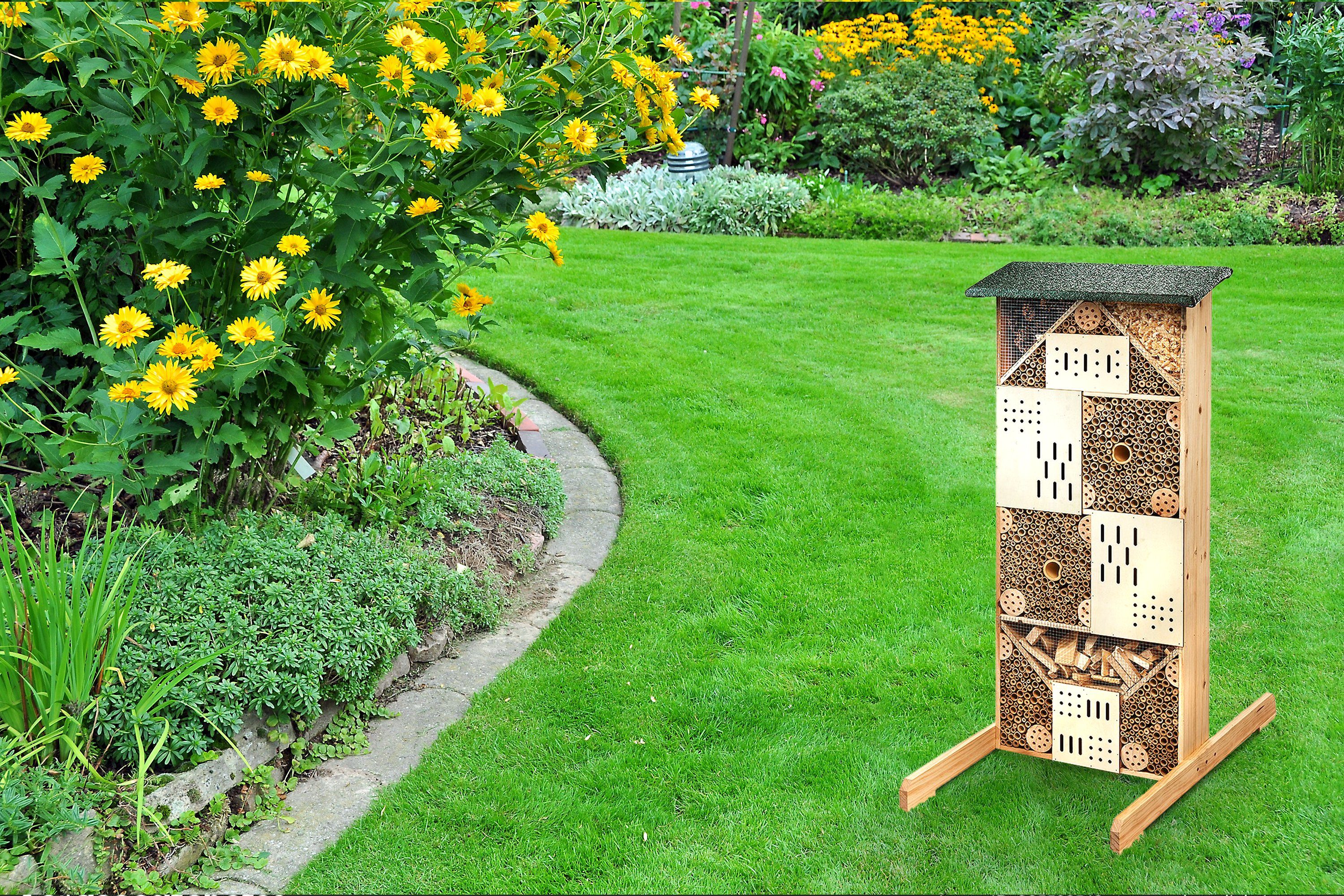 VILLA Vogelhaus Kobolo Insektenhotel Insektenhaus Kiefernholz