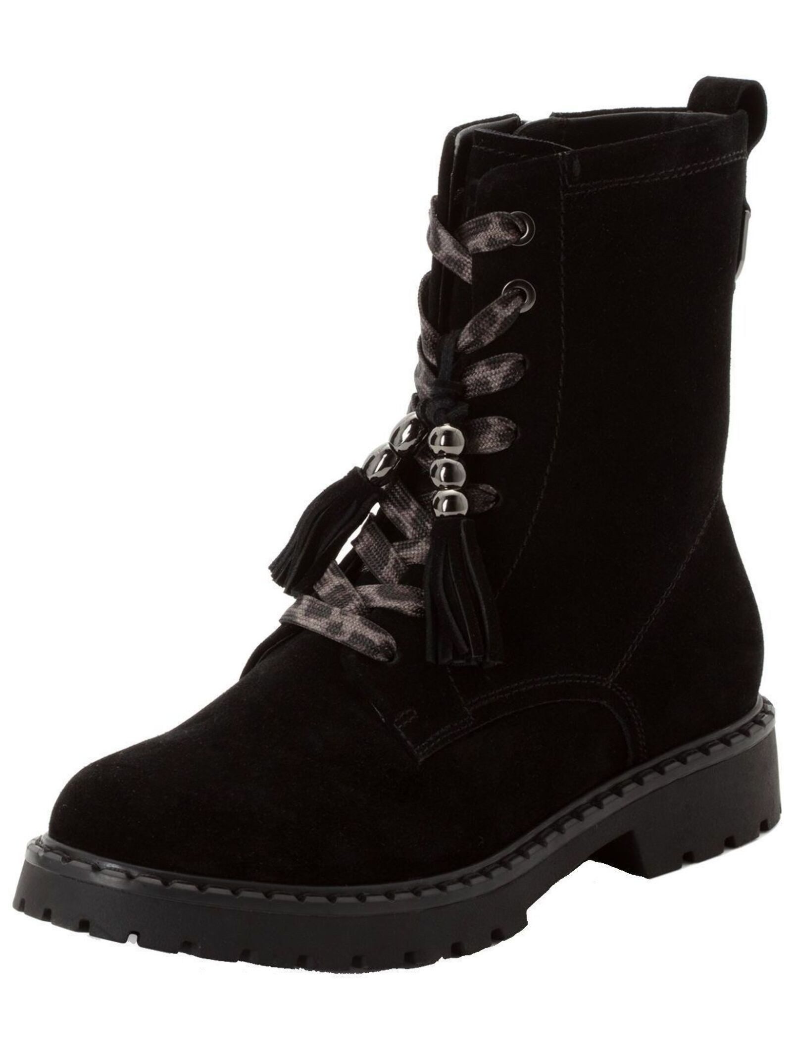 Tamaris Stiefelette Veloursleder . Schnürstiefelette