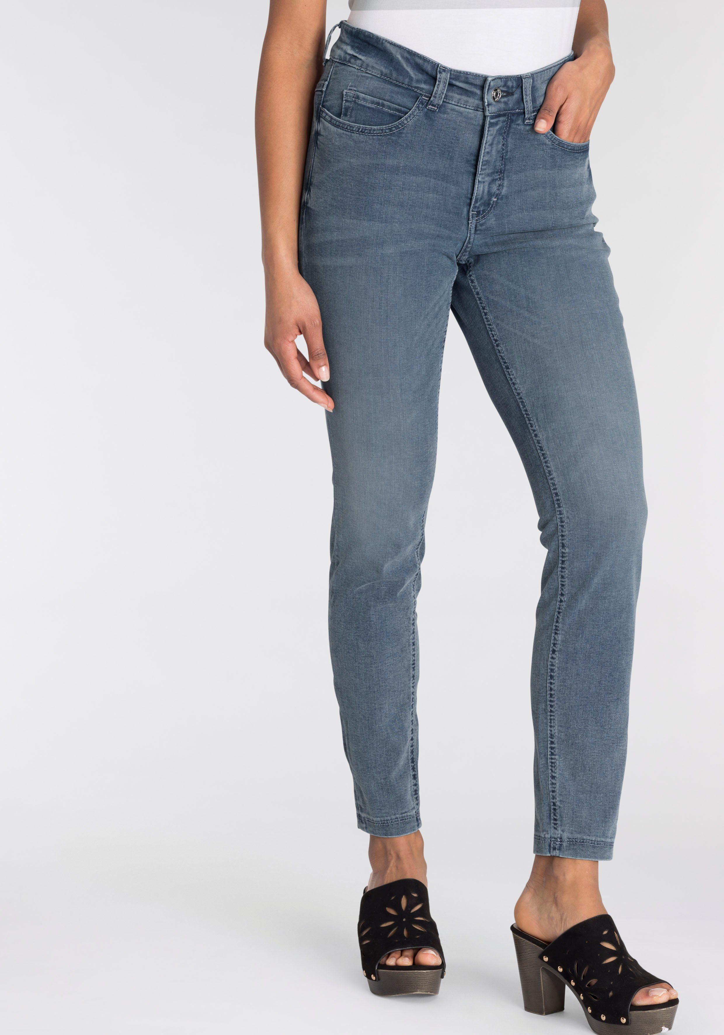 MAC Skinny-fit-Jeans ganzen Tag Hiperstretch-Skinny light wash random blue bequem sitzt Power-Stretch den Qualität