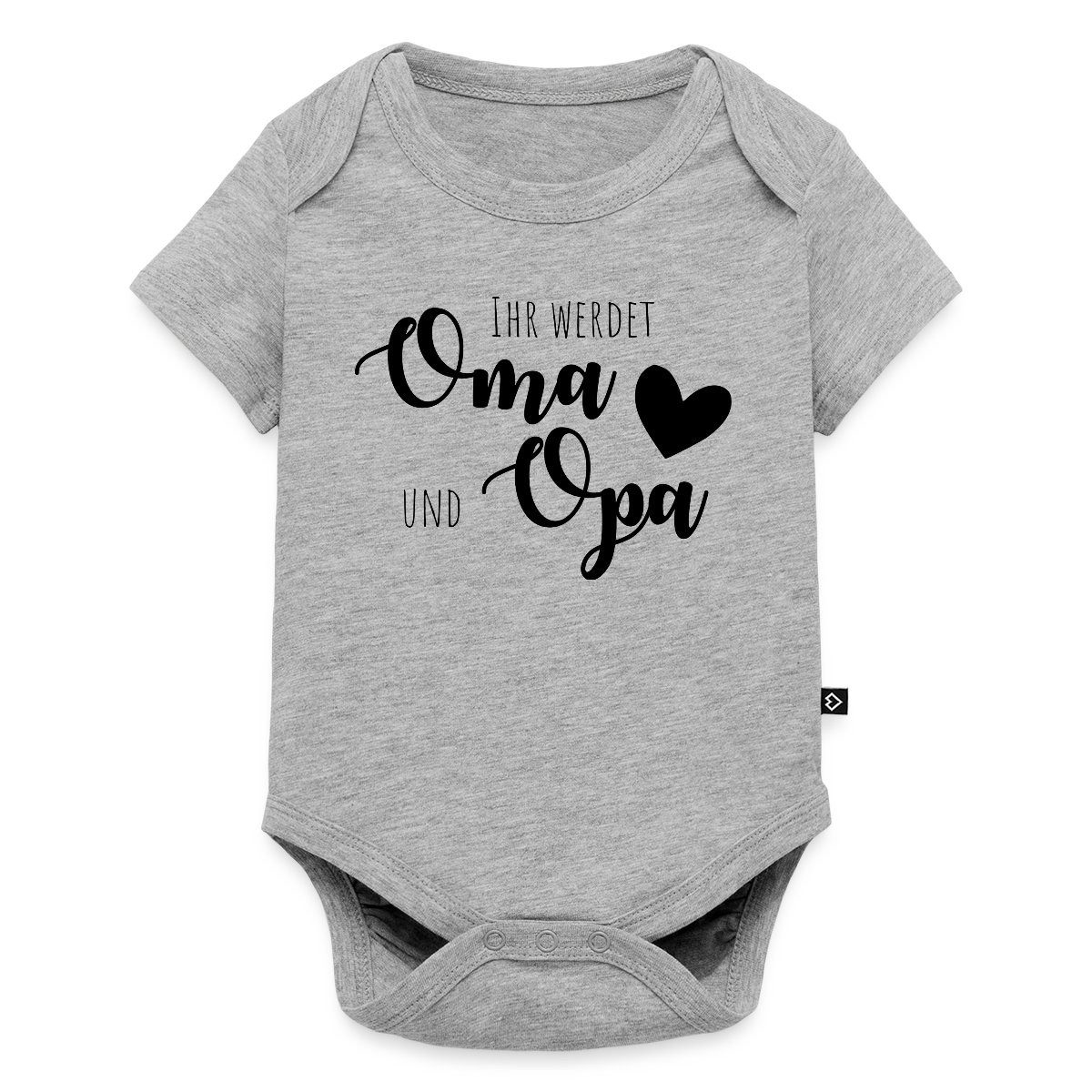 Spreadshirt Kurzarmbody Ihr werdet Oma und Opa Spruch Großeltern Kurzarm Tages Baby Body (1-tlg)