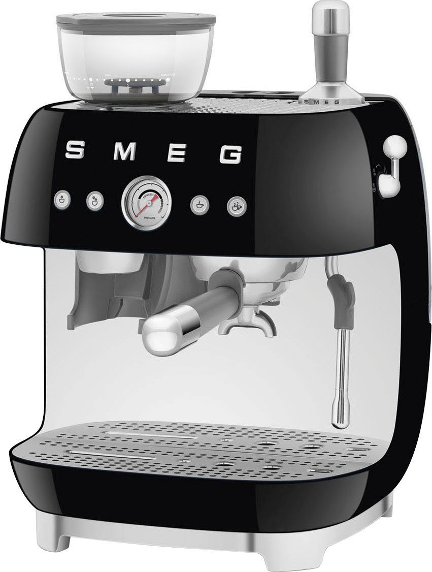 Smeg integrierter Espressomaschine mit EGF03BLEU, Kaffeemühle