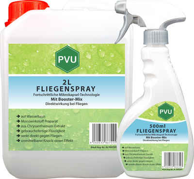 PVU Insektenspray Fliegen Bekämpfung mit Fortschrittlicher Mikrokapsel-Technologie, 2.5 l, Booster Mix, unmittelbarer Knock-down Effekt