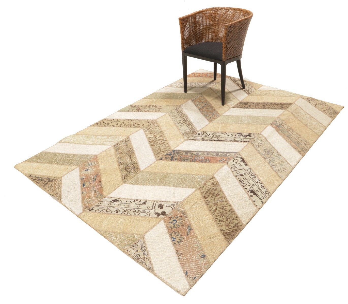 Carpet Avenue Teppich Patchwork Fine 240x170, Rechteck, Höhe: 8 mm