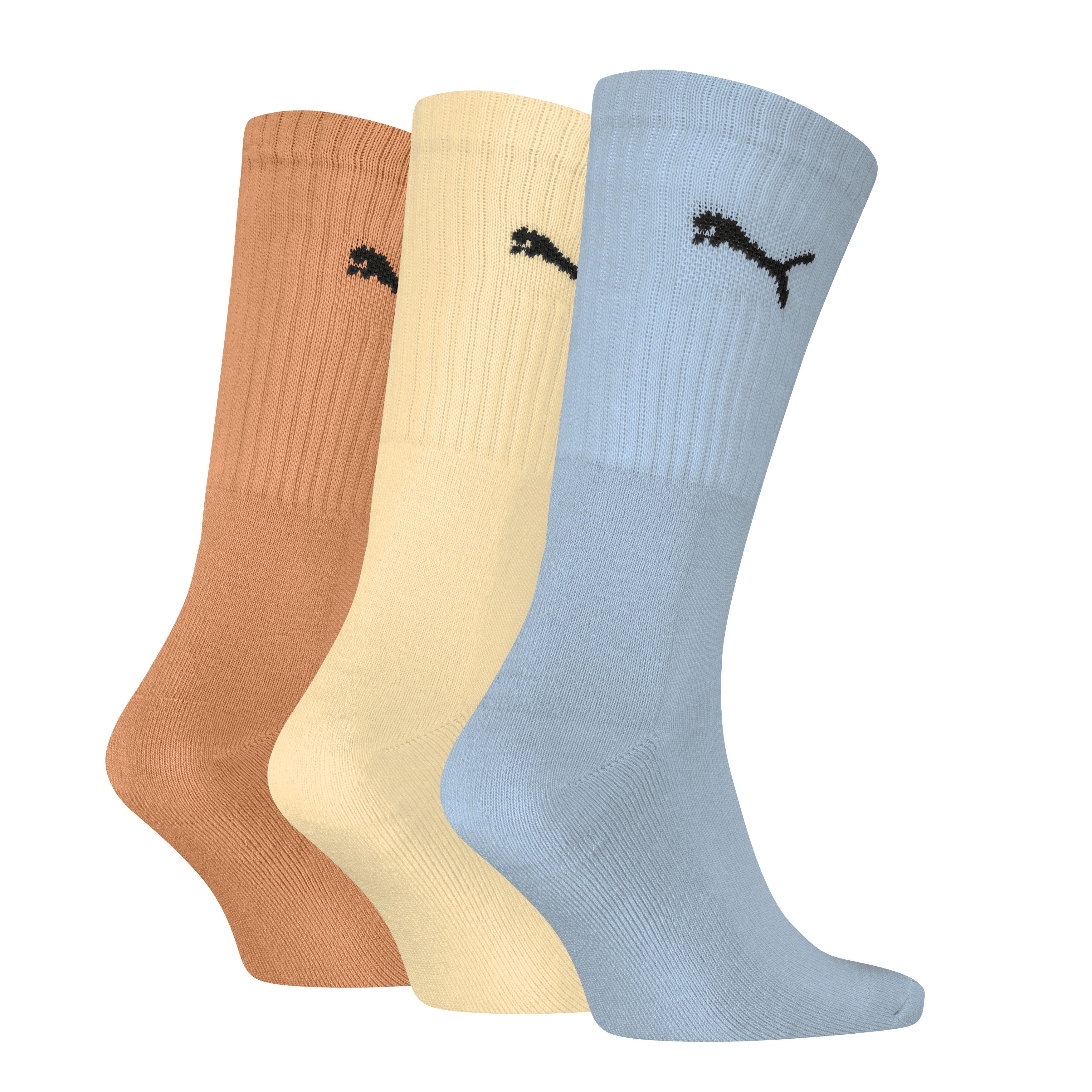 PUMA Socken PUMA UNISEX CREW SOCK 3P (3 Paar) mit farblichem Logo