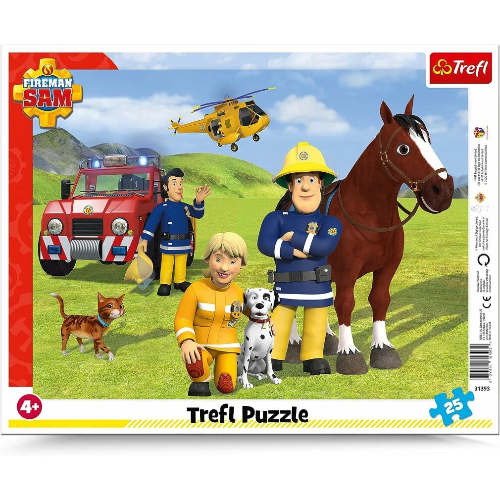 Trefl Puzzle Puzzle Feuerwehrmann Sam: Auf Patrouille 25 Teile, Puzzleteile