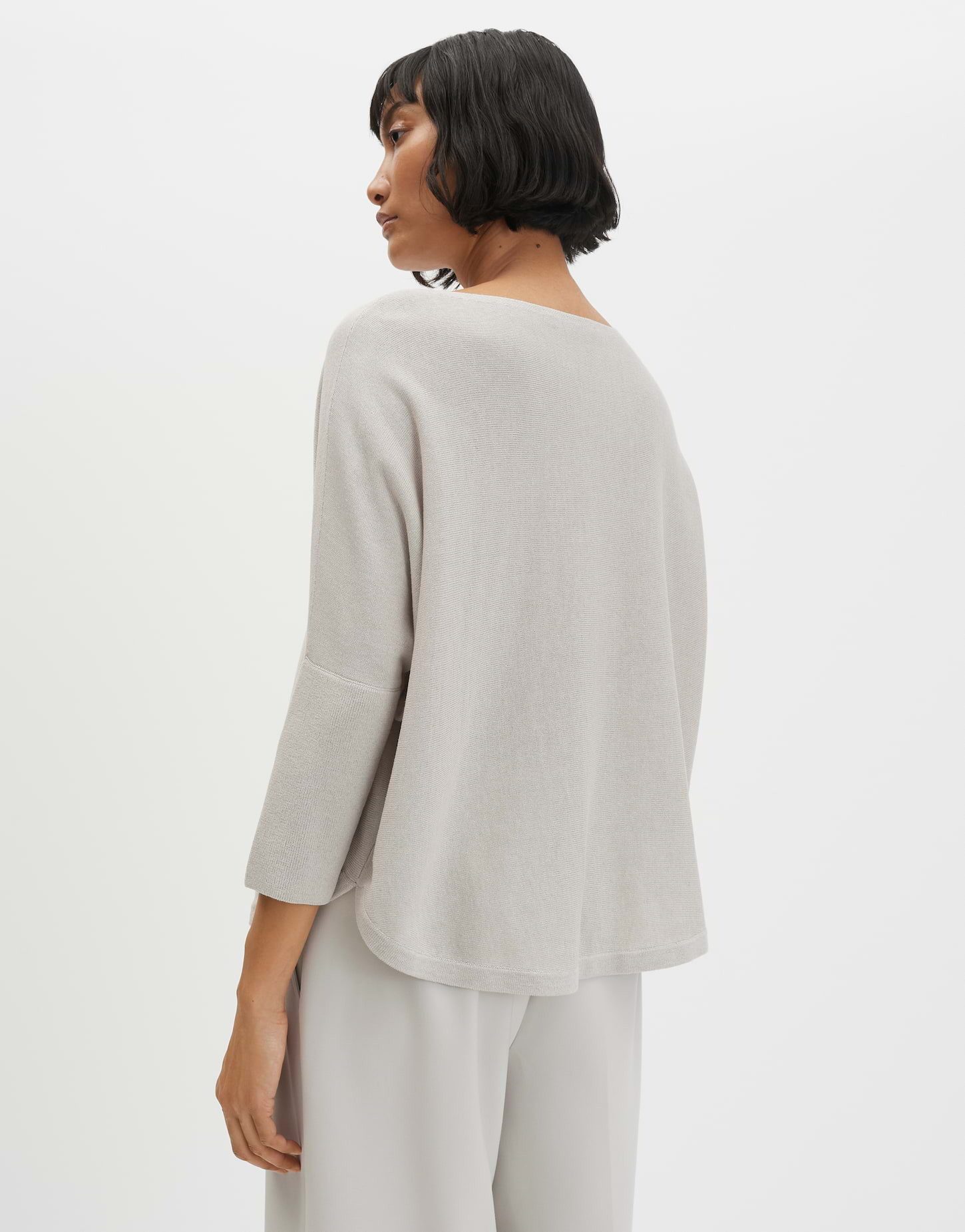 someday Strickpullover Tiraja ease im Cape-Style Cape-Style mit U-Boot-Ausschnitt, cosy Komfort