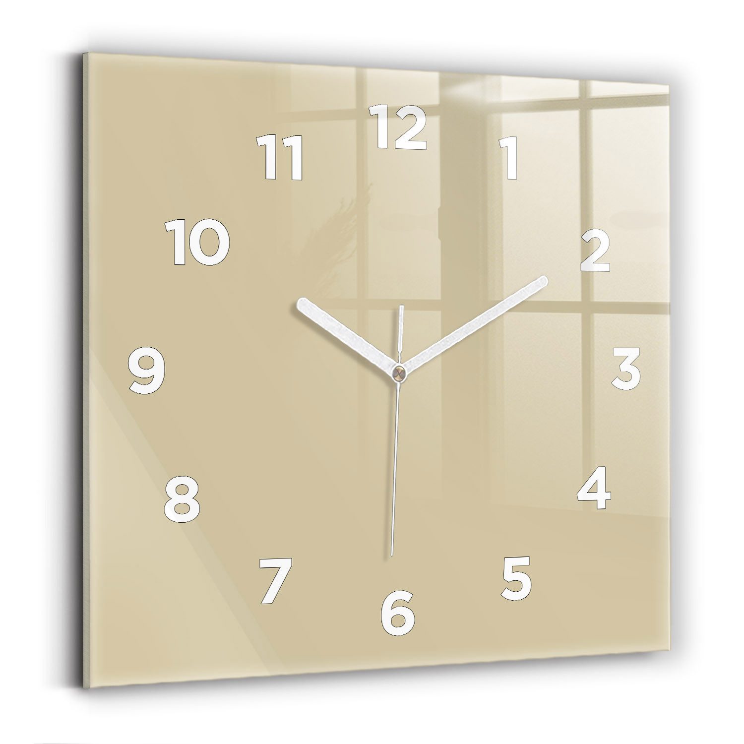 Tulup Wanduhr Glasuhr Modernistische Glaswanduhr 30x30cm günstig online kaufen