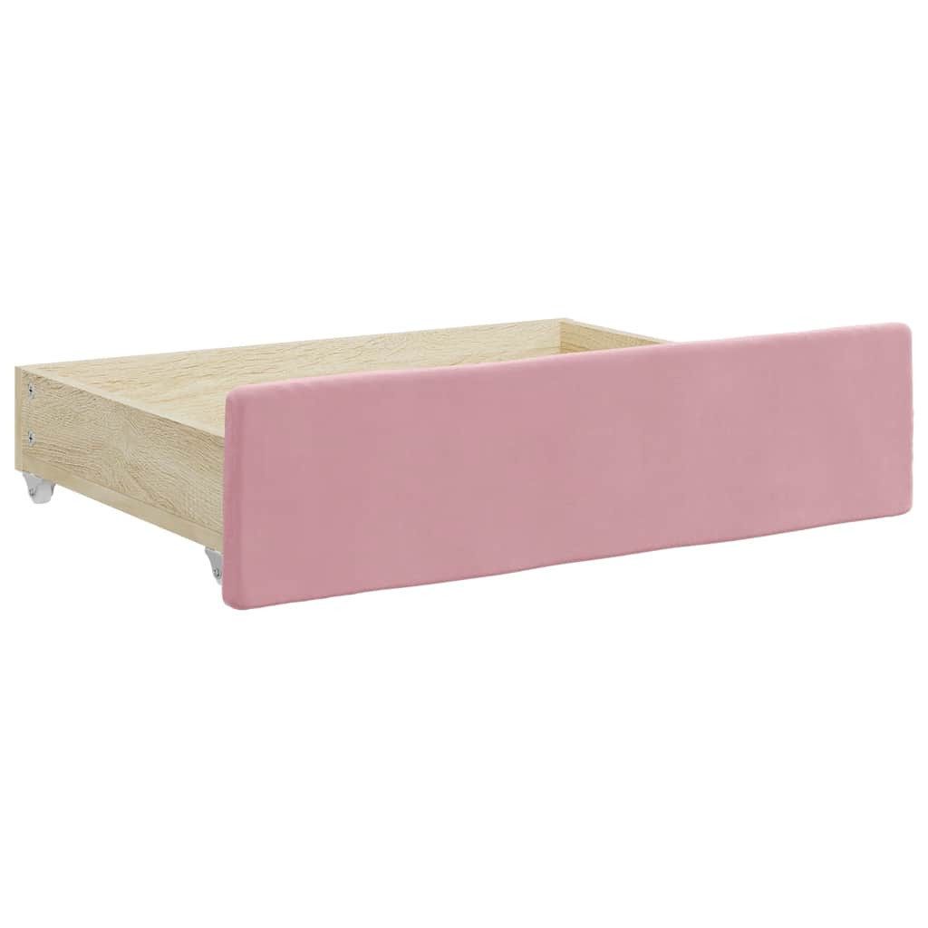 vidaXL Bettschubkasten Bettschubladen 2 Stk. Rosa günstig online kaufen