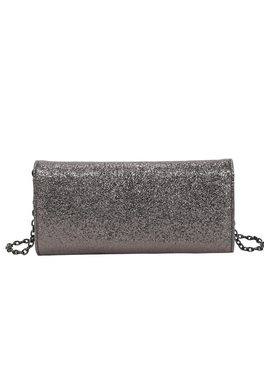 Buffalo Clutch Secco Glitter, mit stylischem Ketten-Schulterriemen