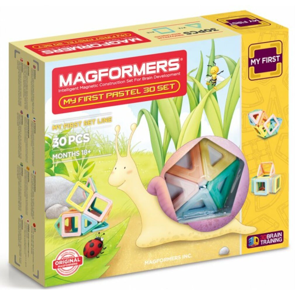 MAGFORMERS My First Pastelle 30 Stück Konstruktions-Spielset, (Packung)